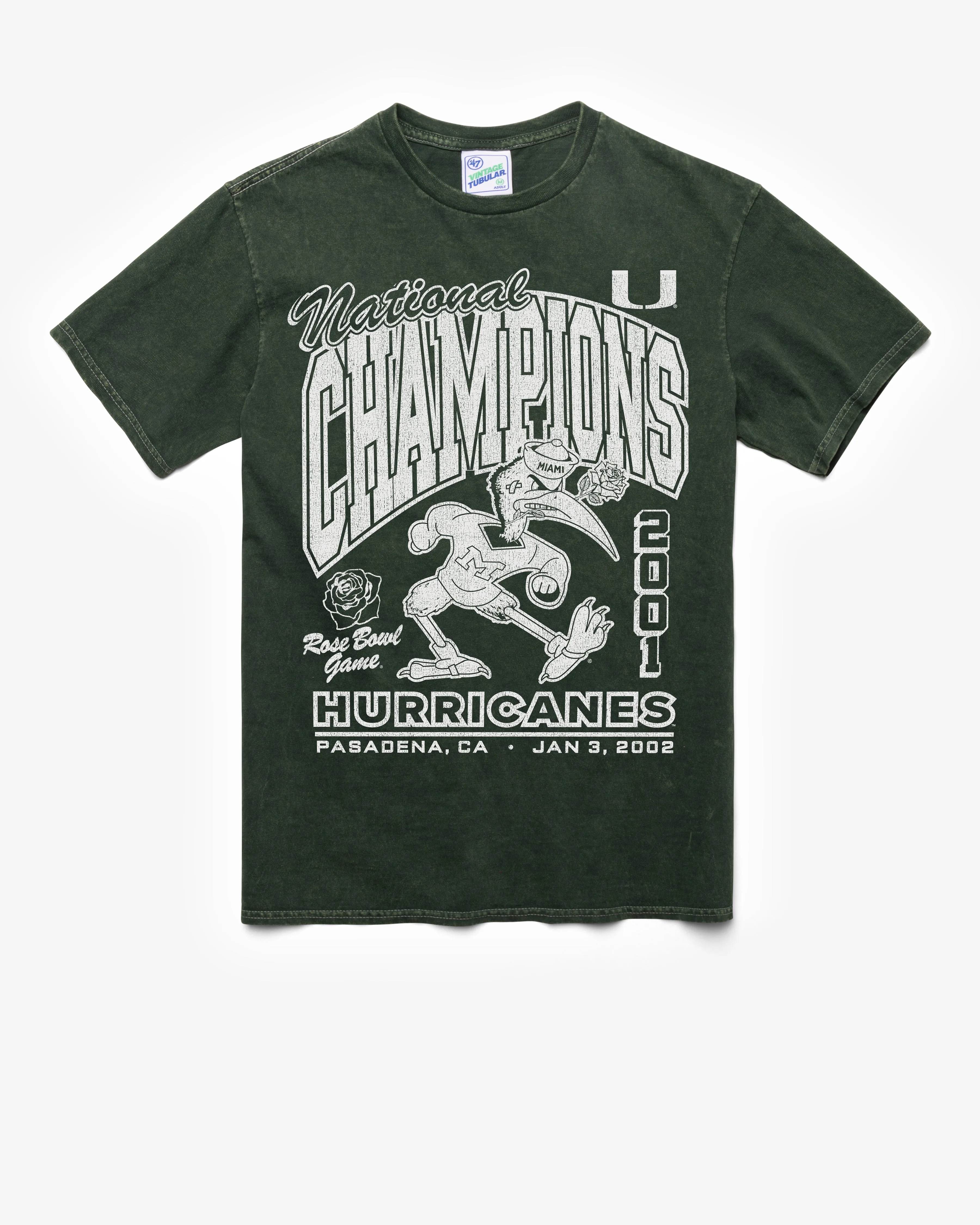 MIAMI HURRICANES H-BOWLS MONOCHROME VINTAGE '47 TUBULAR TEE sold by 47