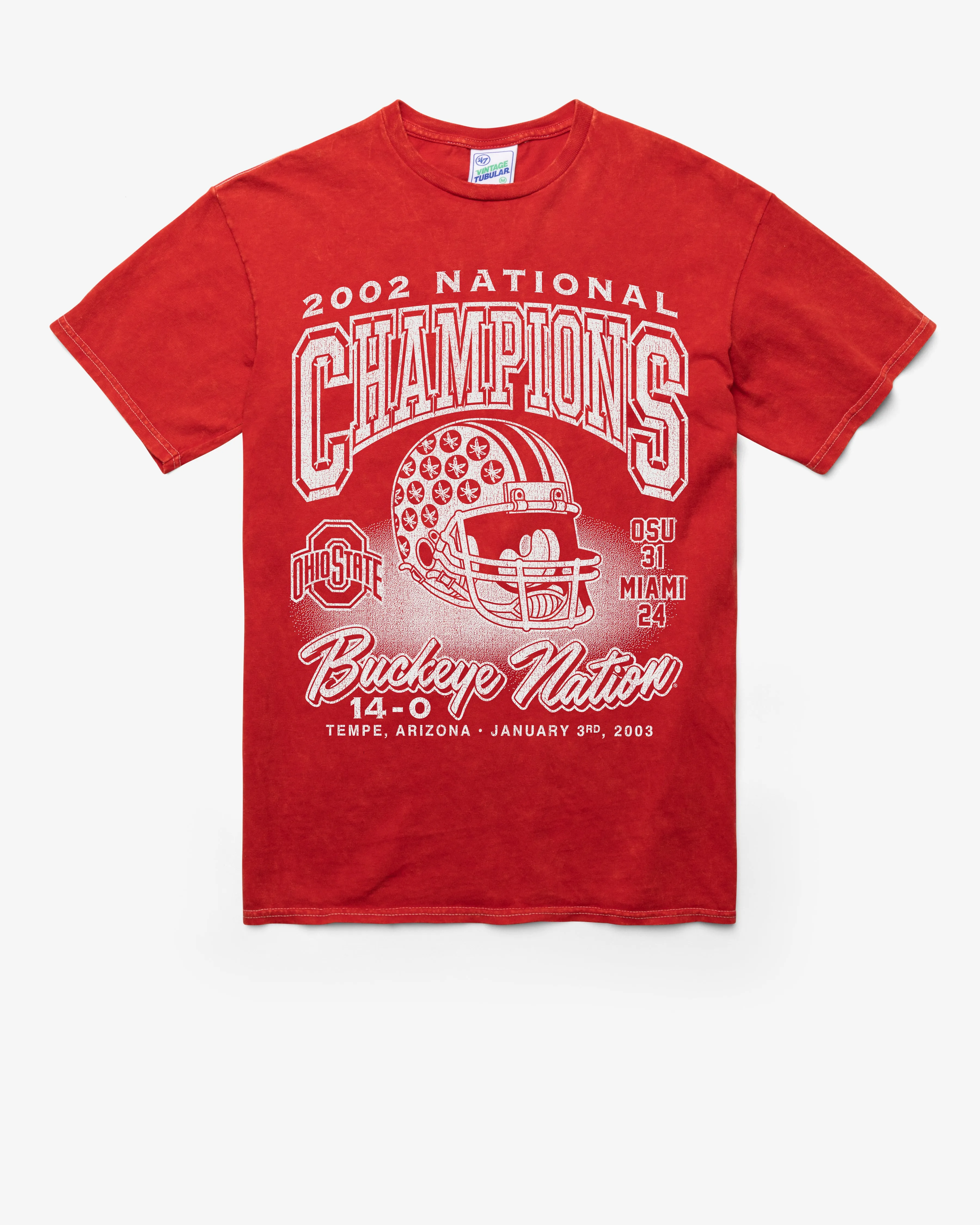 OHIO STATE BUCKEYES H-CHAMPS MONOCHROME VINTAGE '47 TUBULAR TEE sold by 47