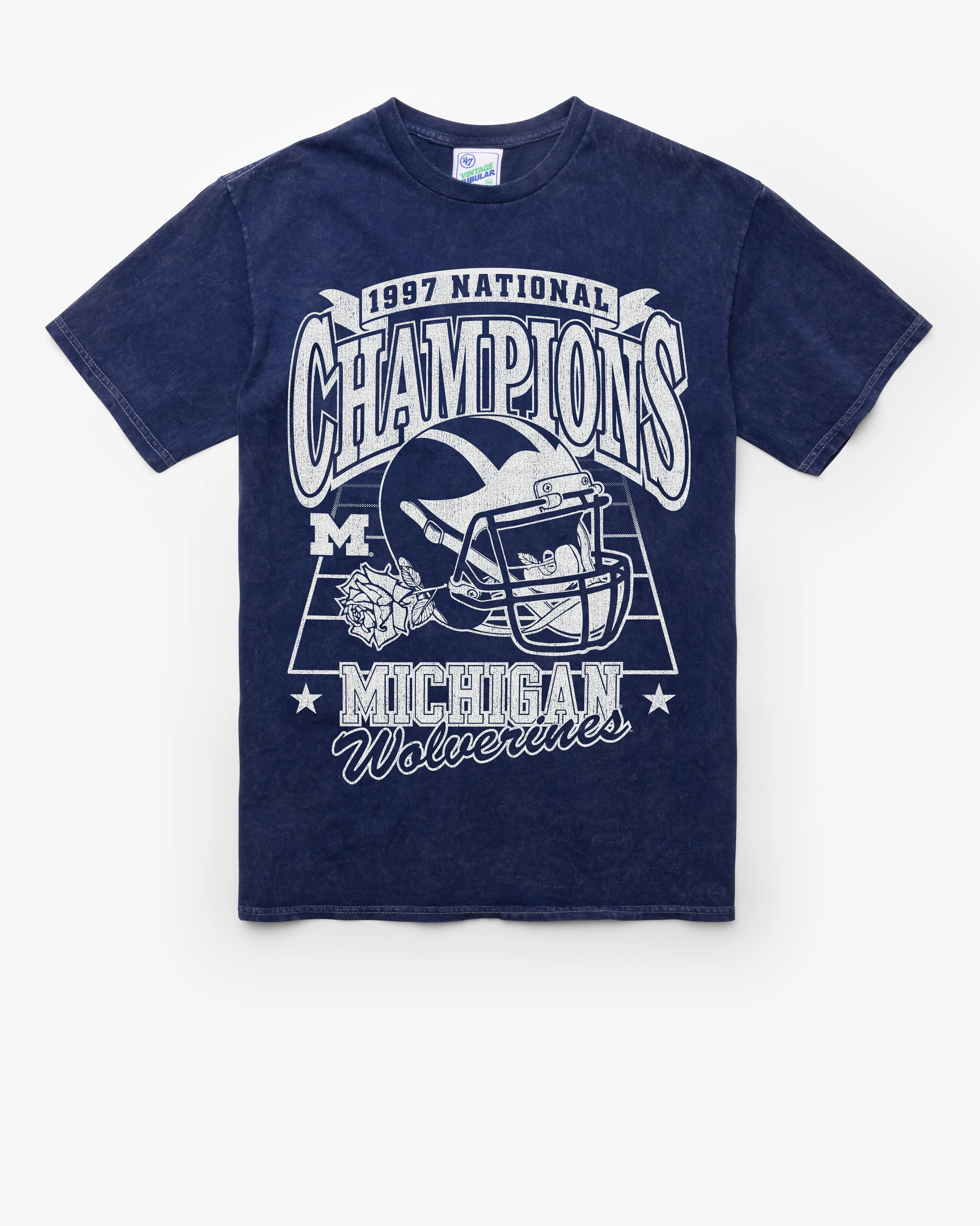 MICHIGAN WOLVERINES H-CHAMPS MONOCHROME VINTAGE '47 TUBULAR TEE sold by 47