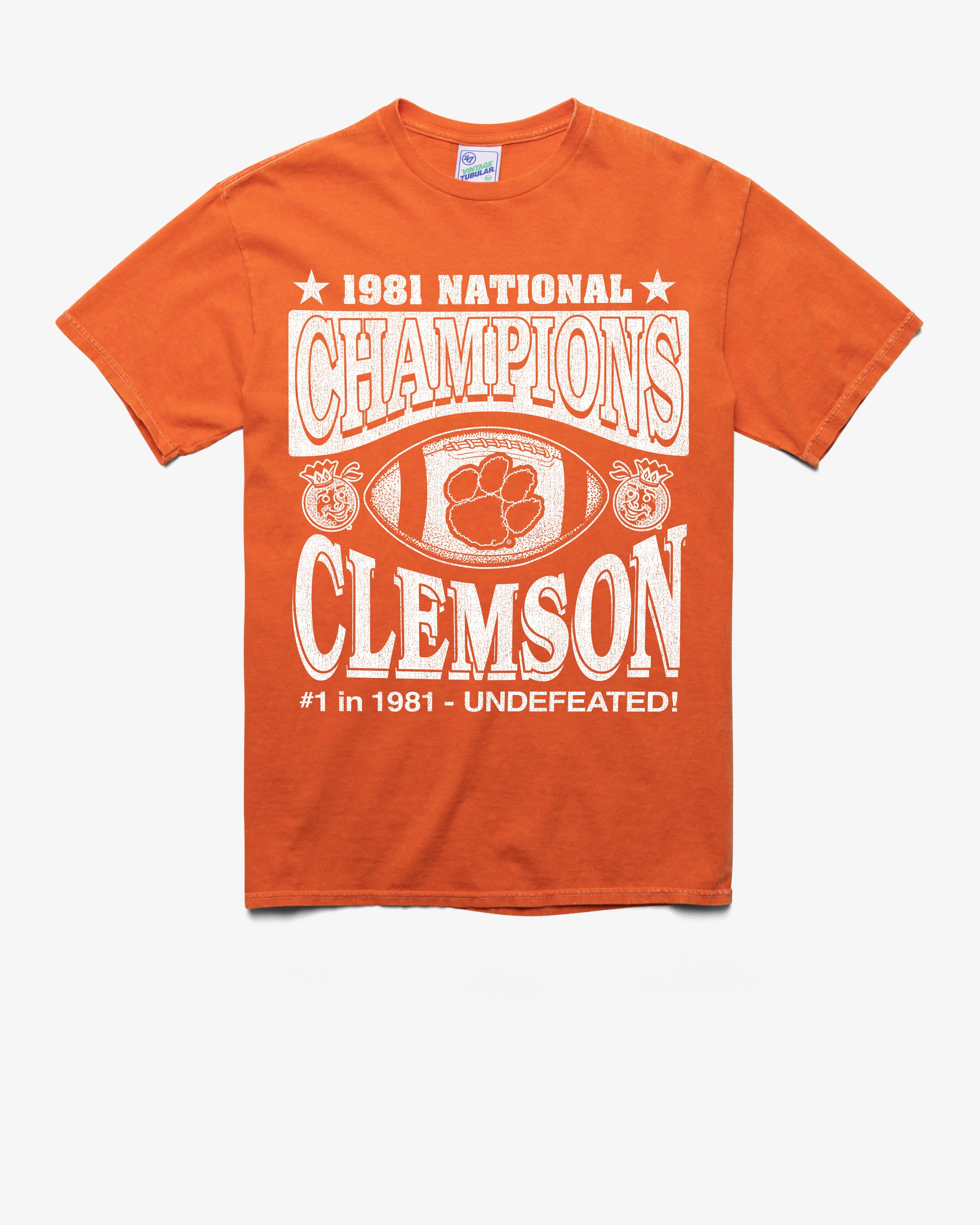 CLEMSON TIGERS H-CHAMPS MONOCHROME VINTAGE '47 TUBULAR TEE sold by 47