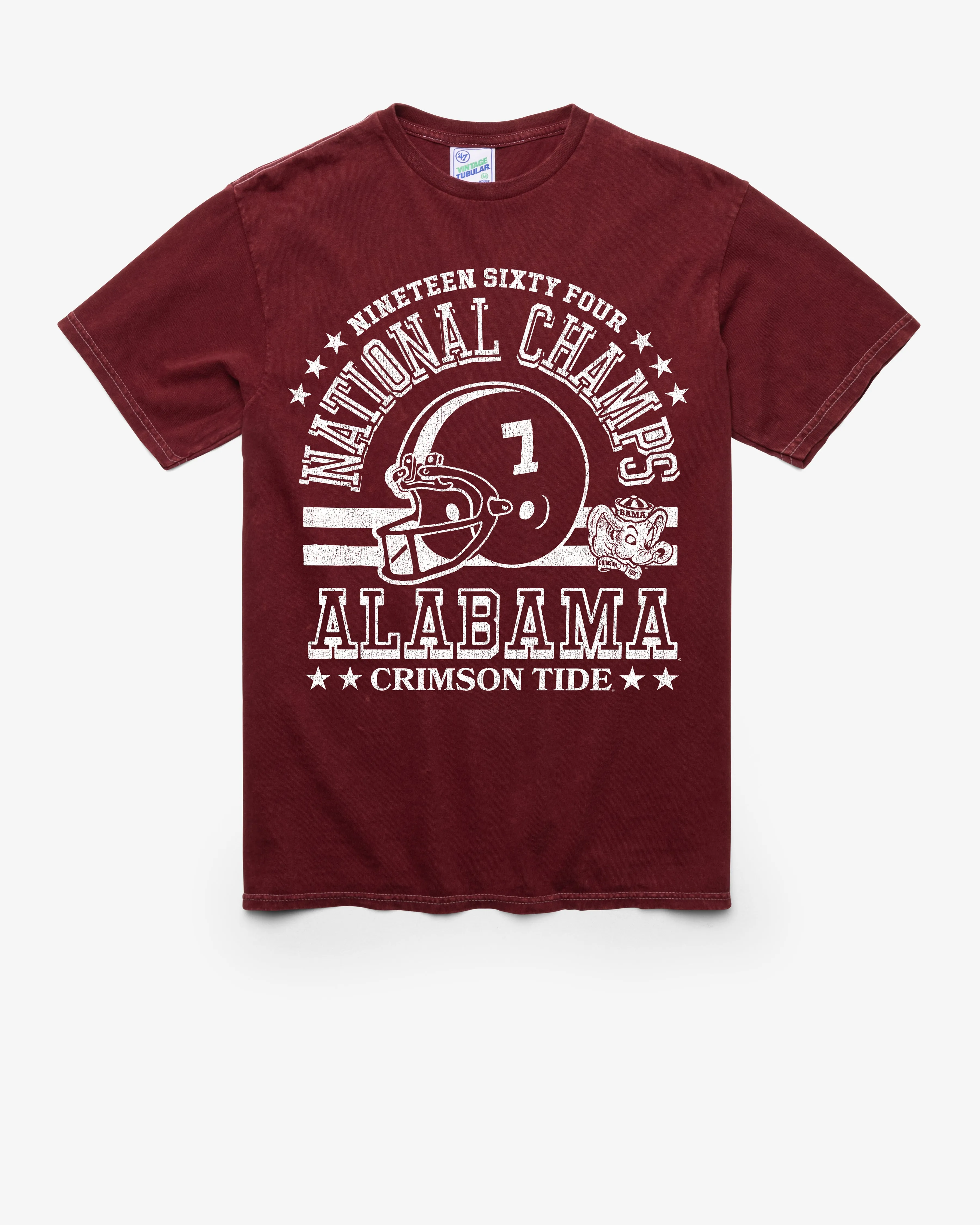 ALABAMA CRIMSON TIDE H-CHAMPS MONOCHROME VINTAGE '47 TUBULAR TEE sold by 47