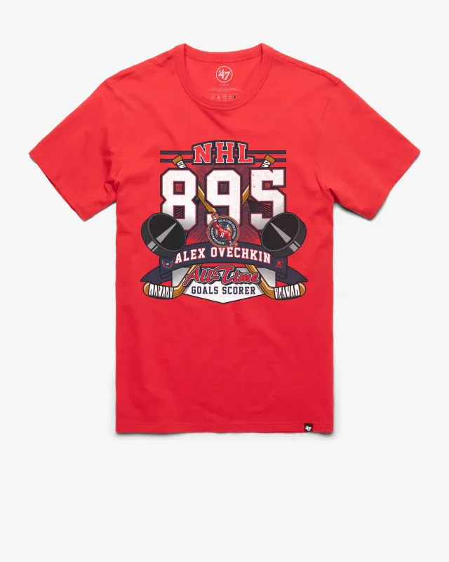 WASHINGTON CAPITALS ALEX OVECHKIN NHL ALL TIME GOALS LEADER '47 FRANKLIN TEE sold by 47