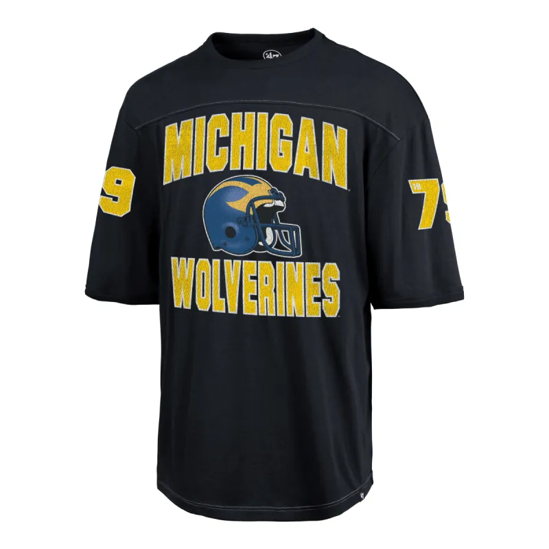 MICHIGAN WOLVERINES GRIDIRON RUSH '47 BRIGHTON TEE made by 47