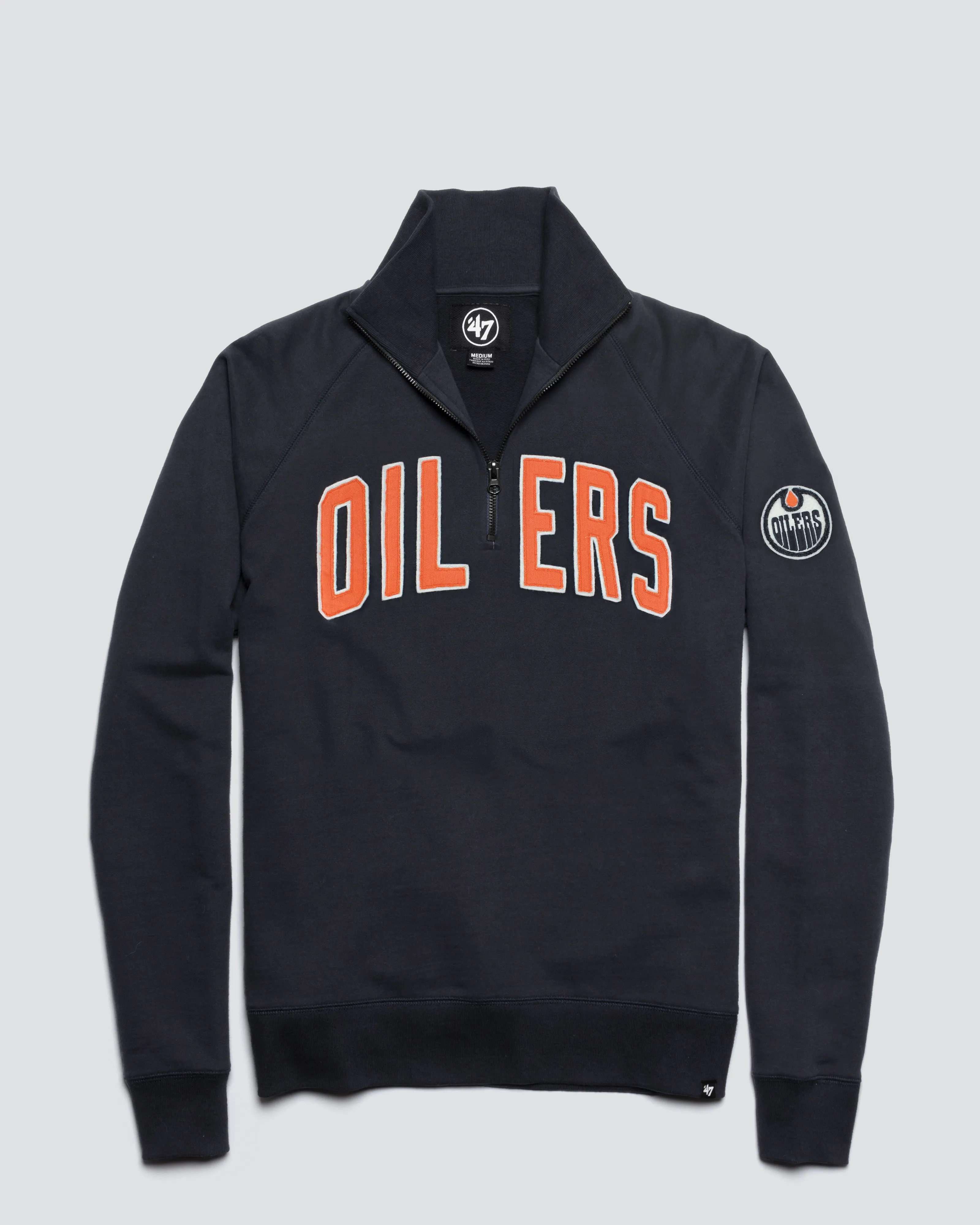 EDMONTON OILERS BANKS '47 HARRIS SCRIMMAGE 1/4 ZIP sold by 47