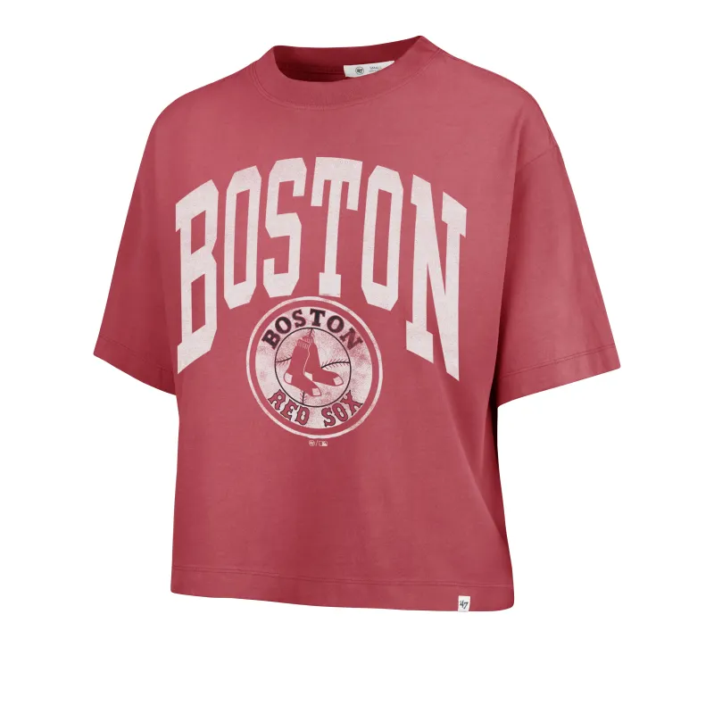 BOSTON RED SOX COOPERSTOWN SHALE '47 MONTAUK CROP TEE WOMENS made by 47