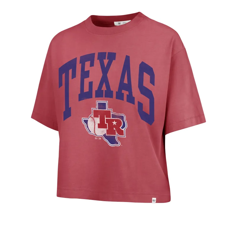 TEXAS RANGERS COOPERSTOWN SHALE '47 MONTAUK CROP TEE WOMENS made by 47