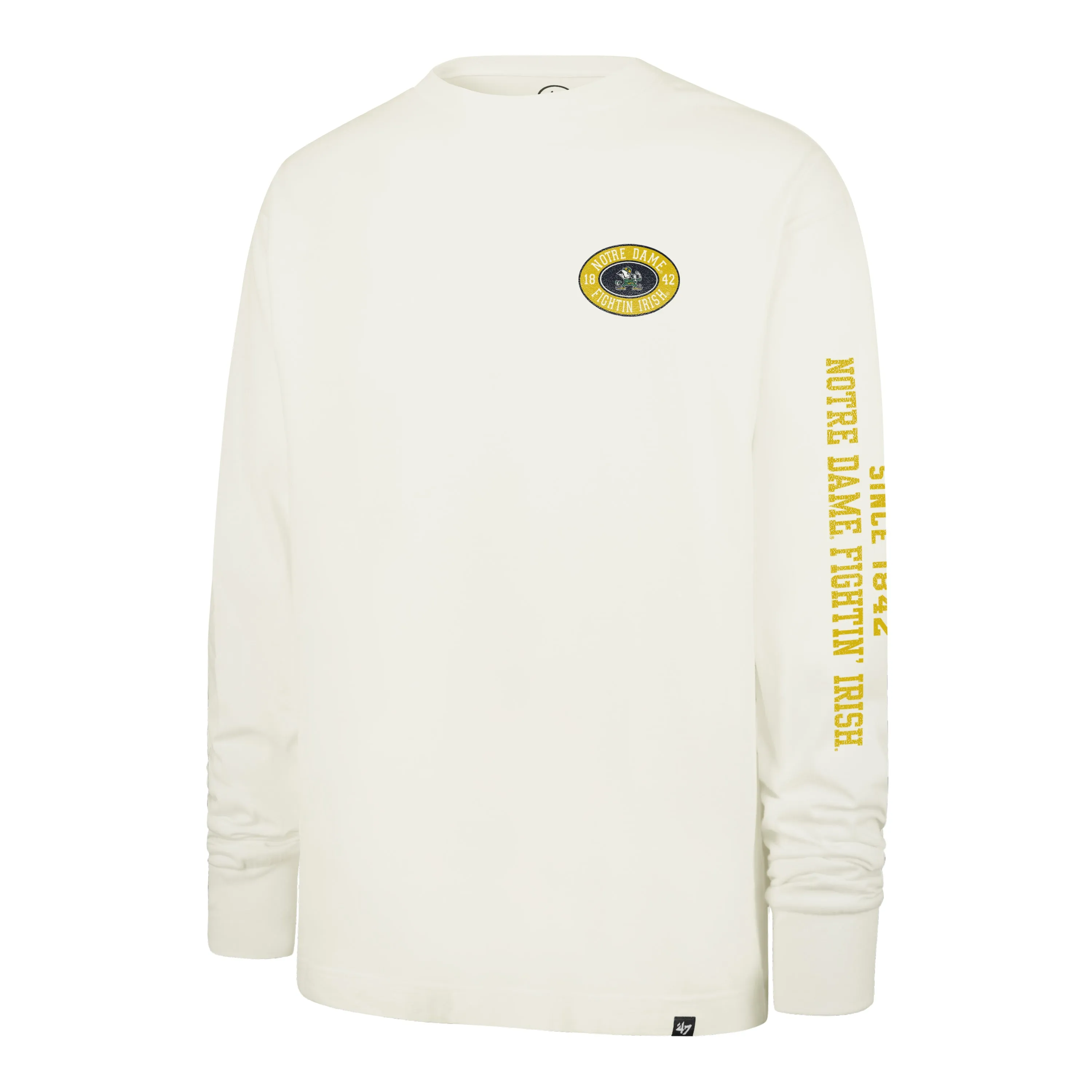 NOTRE DAME FIGHTING IRISH TIDE SWEEP MONTAUK '47 FOUNDATION LONG SLEEVE TEE sold by 47
