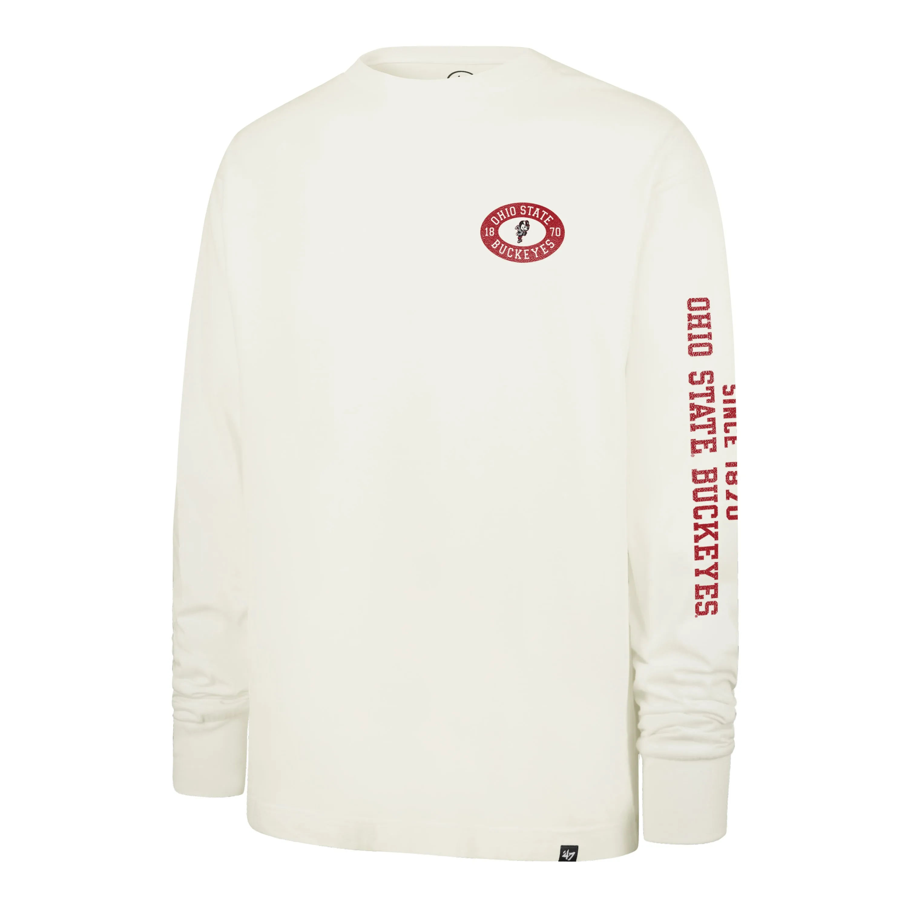 OHIO STATE BUCKEYES VINTAGE TIDE SWEEP MONTAUK '47 FOUNDATION LONG SLEEVE TEE sold by 47