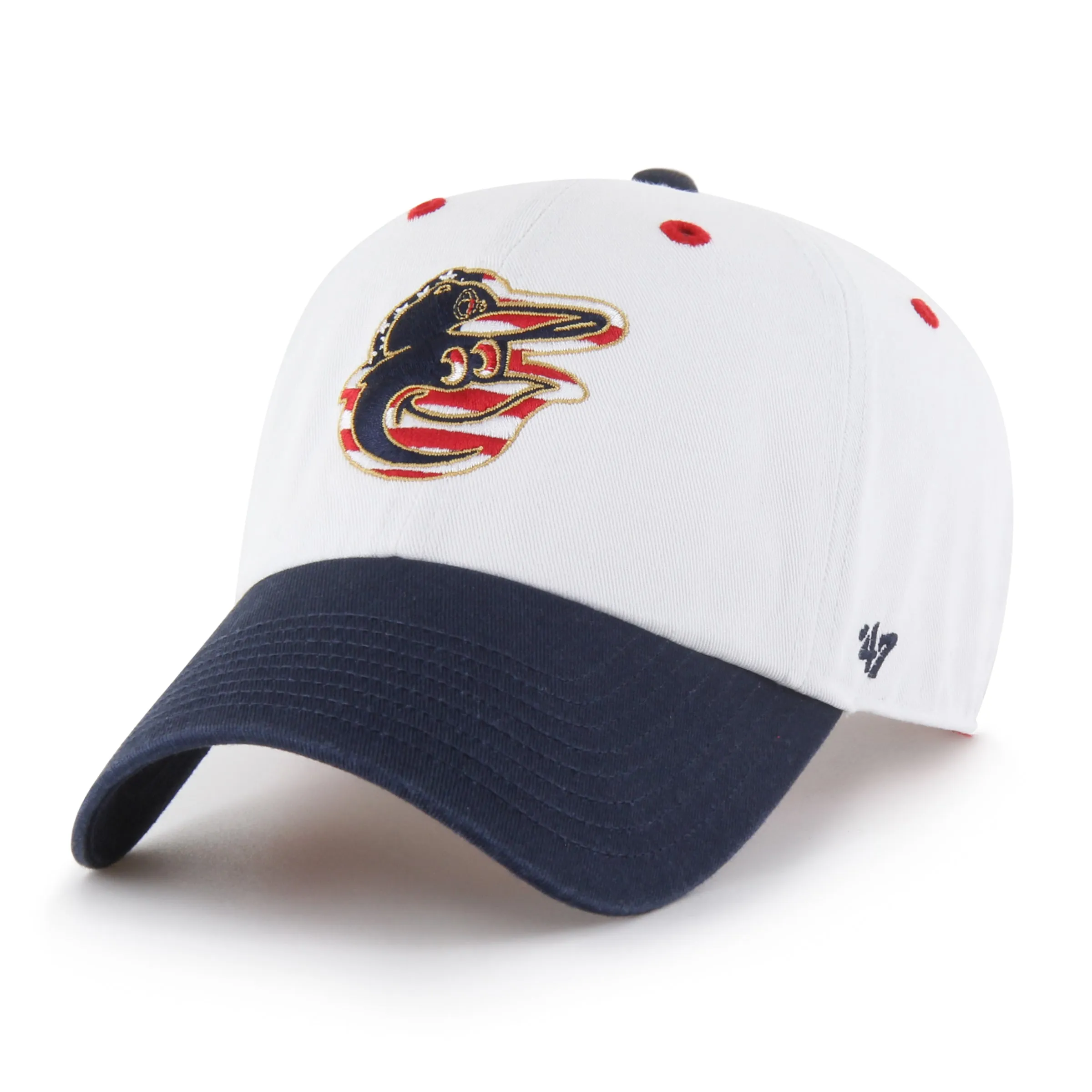 BALTIMORE ORIOLES PATRIOTIC FLAG FILL '47 CLEANUP sold by 47