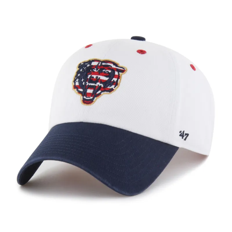 CHICAGO BEARS PATRIOTIC FLAG FILL '47 CLEAN UP sold by 47