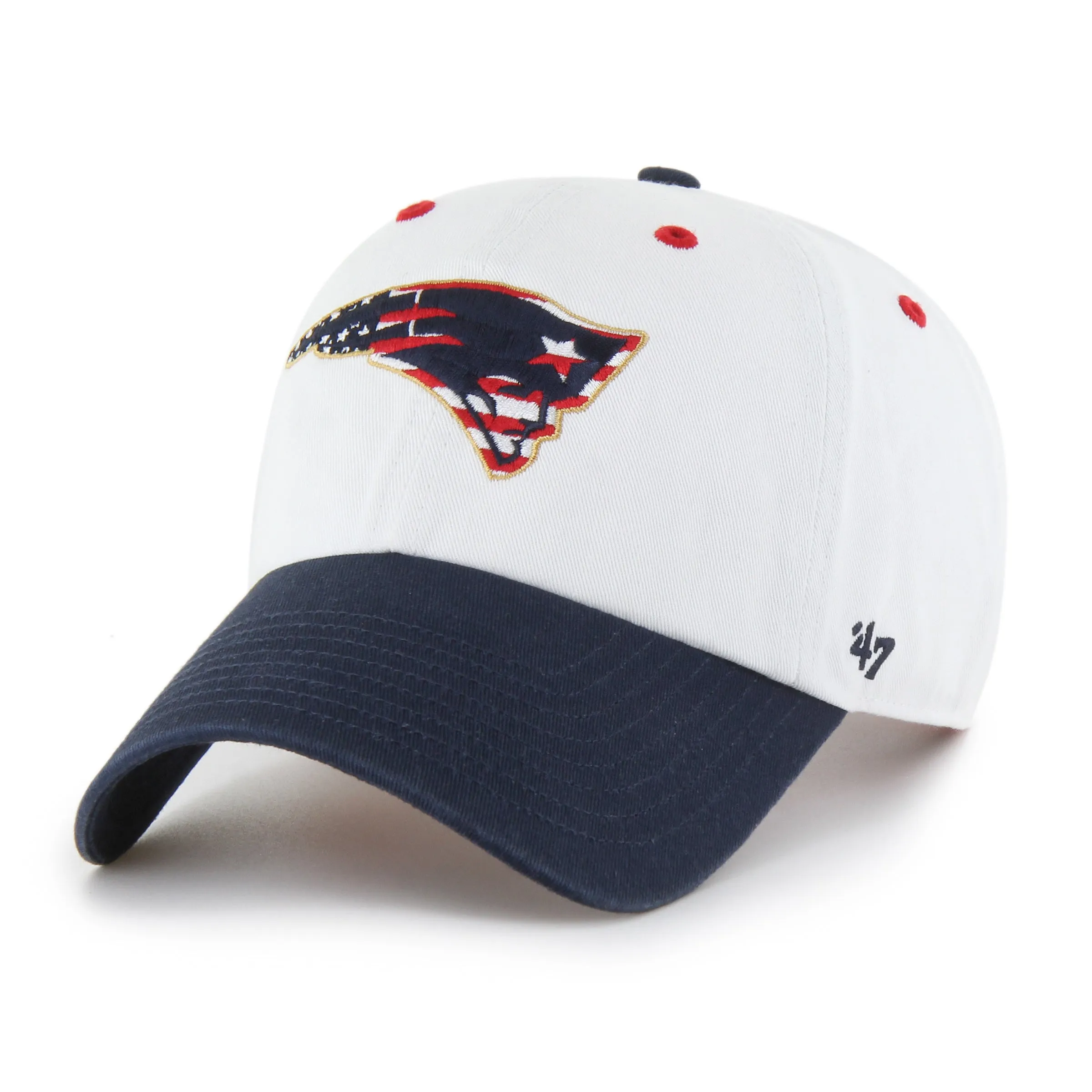 NEW ENGLAND PATRIOTS PATRIOTIC FLAG FILL '47 CLEAN UP sold by 47