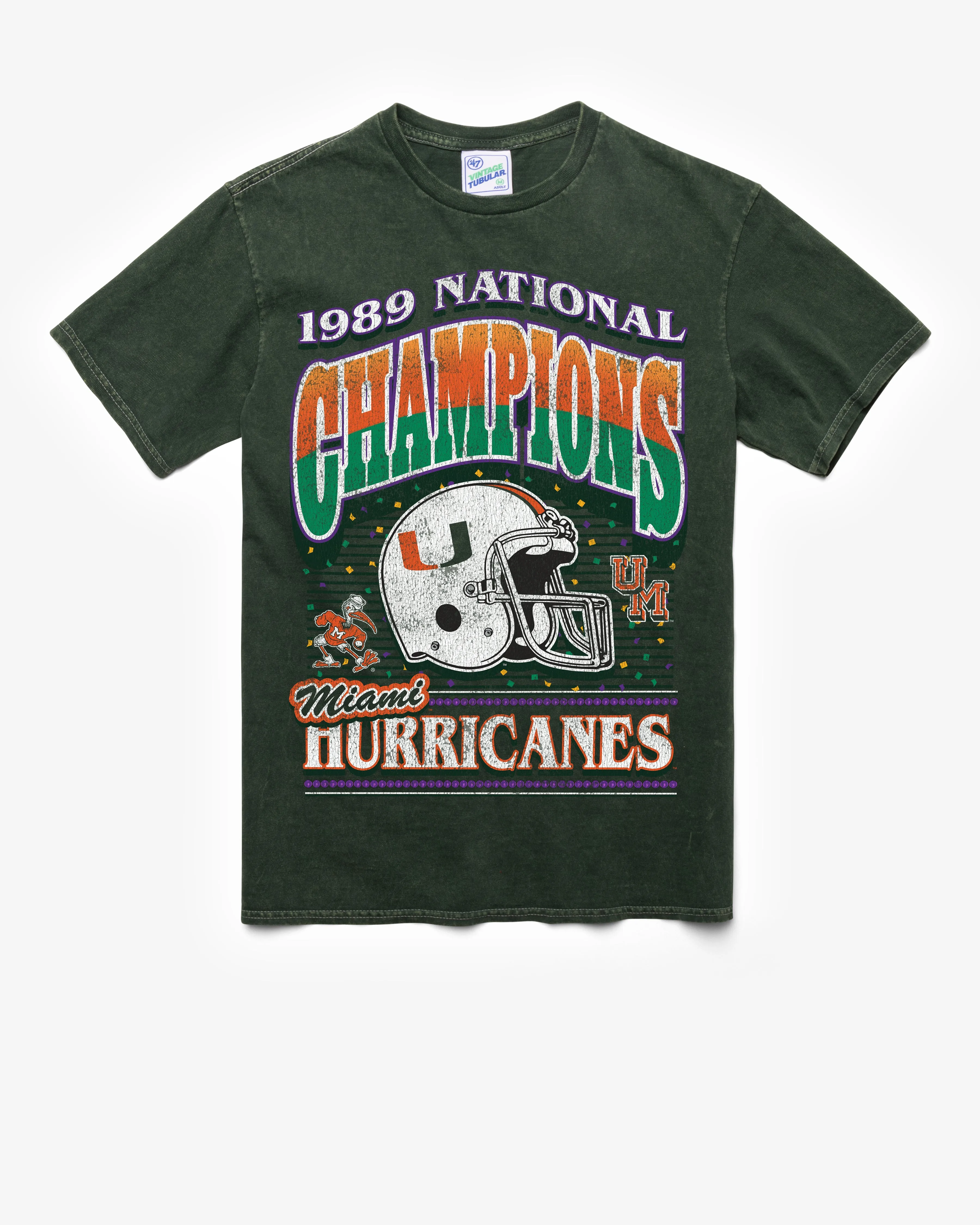 MIAMI HURRICANES H-CHAMPS LOCKER VINTAGE '47 TUBULAR TEE sold by 47