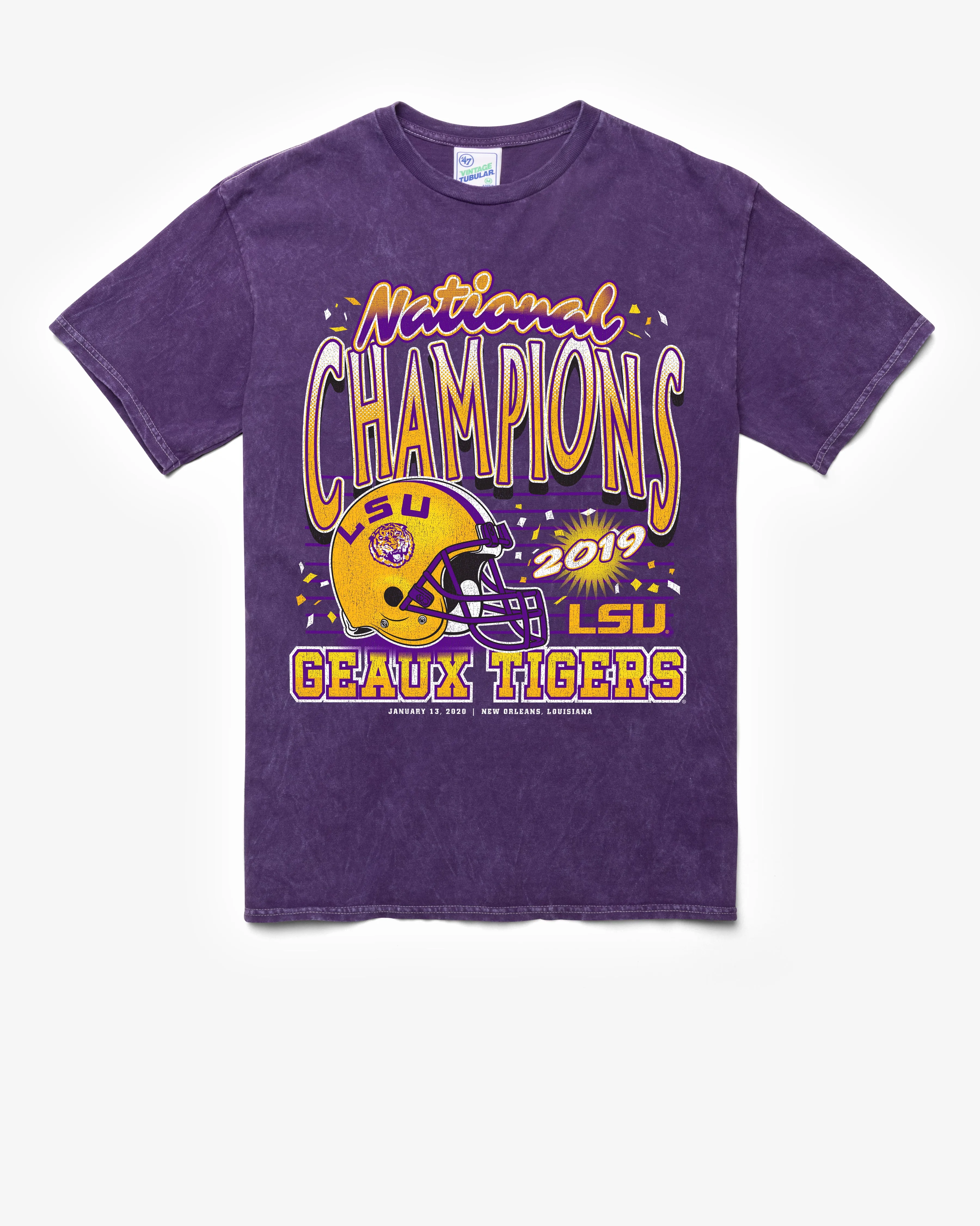 LOUISIANA STATE TIGERS LSU H-CHAMPS LOCKER VINTAGE '47 TUBULAR TEE sold by 47