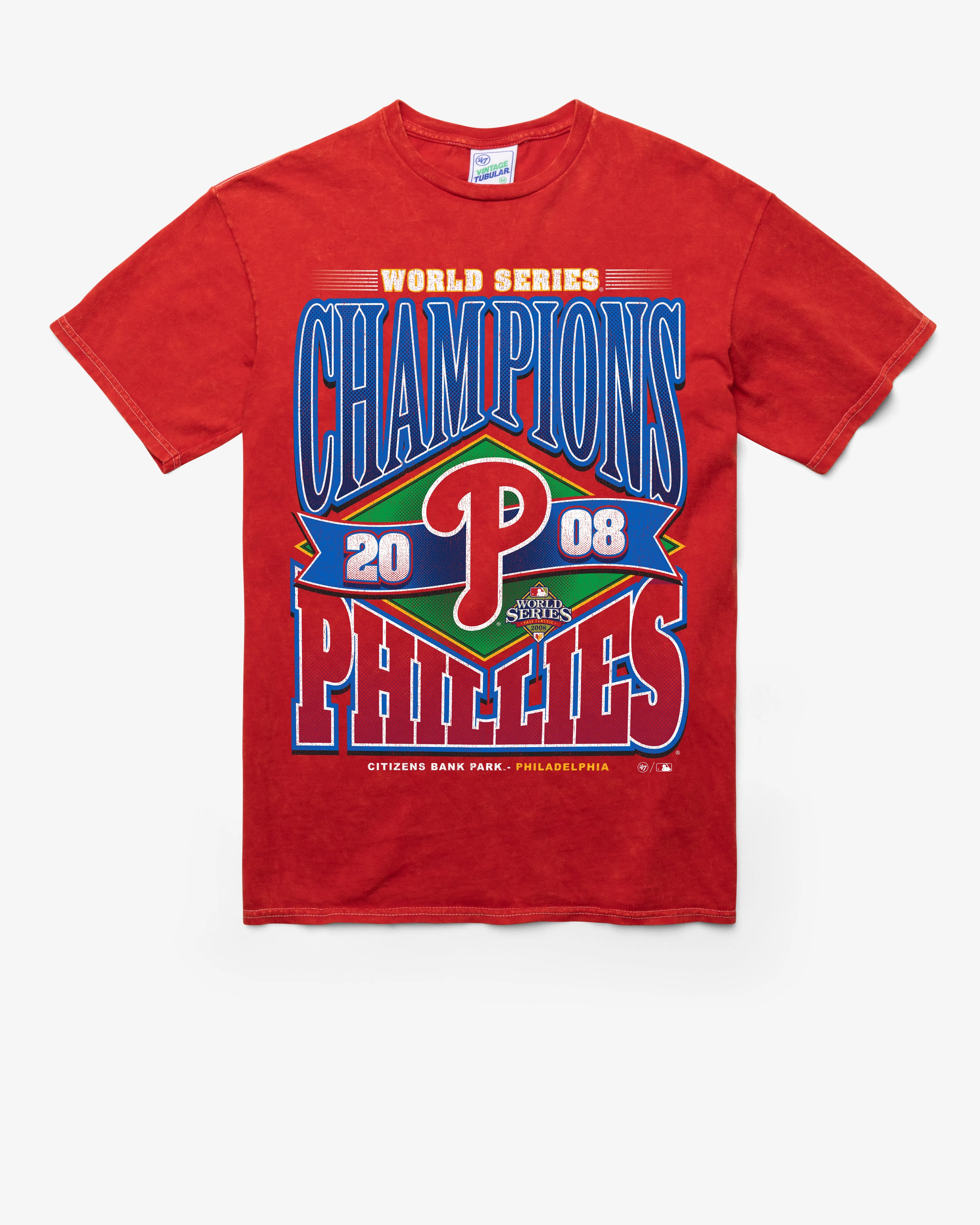 PHILADELPHIA PHILLIES COOPERSTOWN WORLD SERIES LOCKER VINTAGE '47 TUBULAR TEE sold by 47