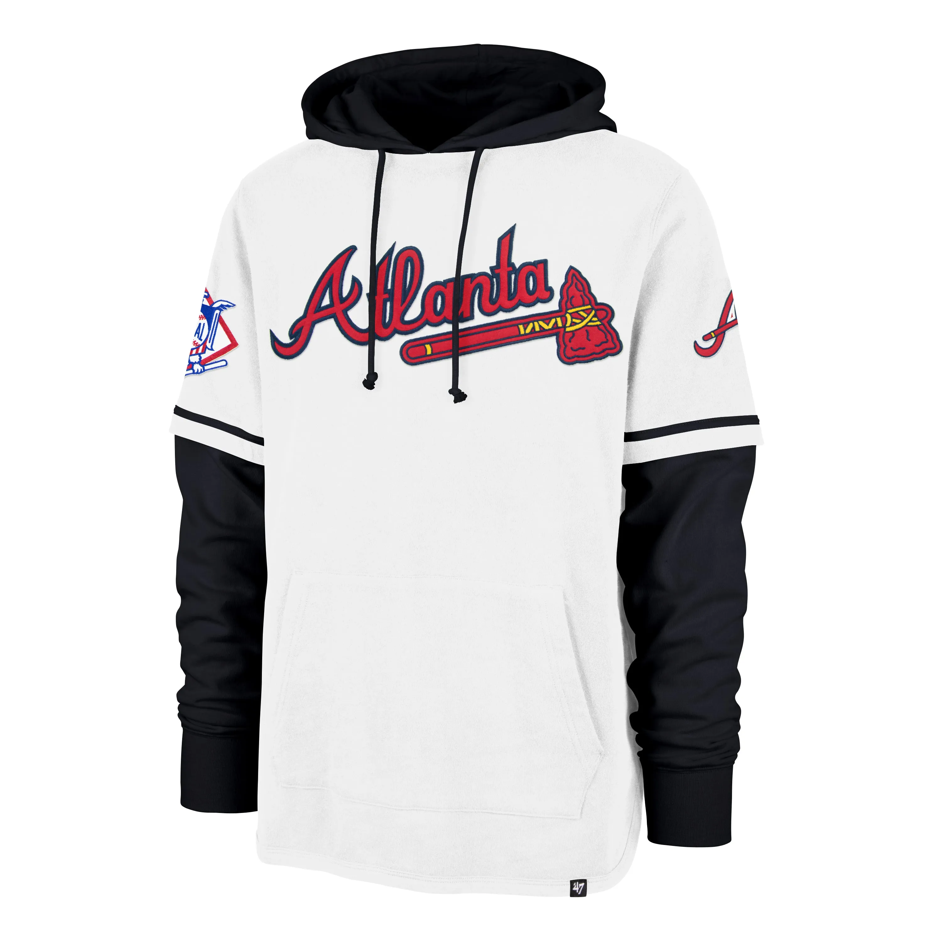 ATLANTA BRAVES COOPERSTOWN TRIFECTA '47 SHORTSTOP PULLOVER HOOD sold by 47