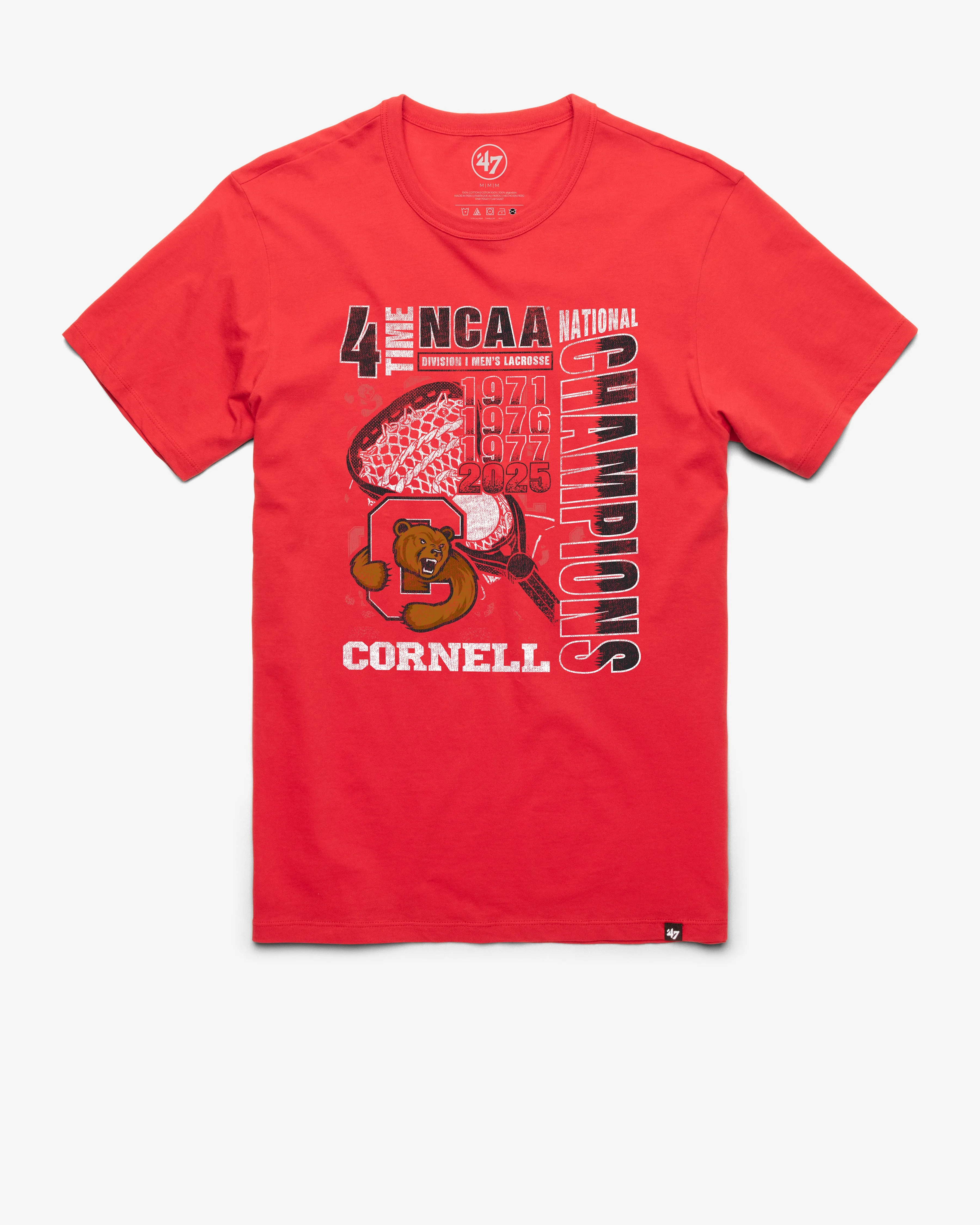 CORNELL BIG RED NCAA NATIONAL CHAMPIONS '47 FRANKLIN TEE sold by 47