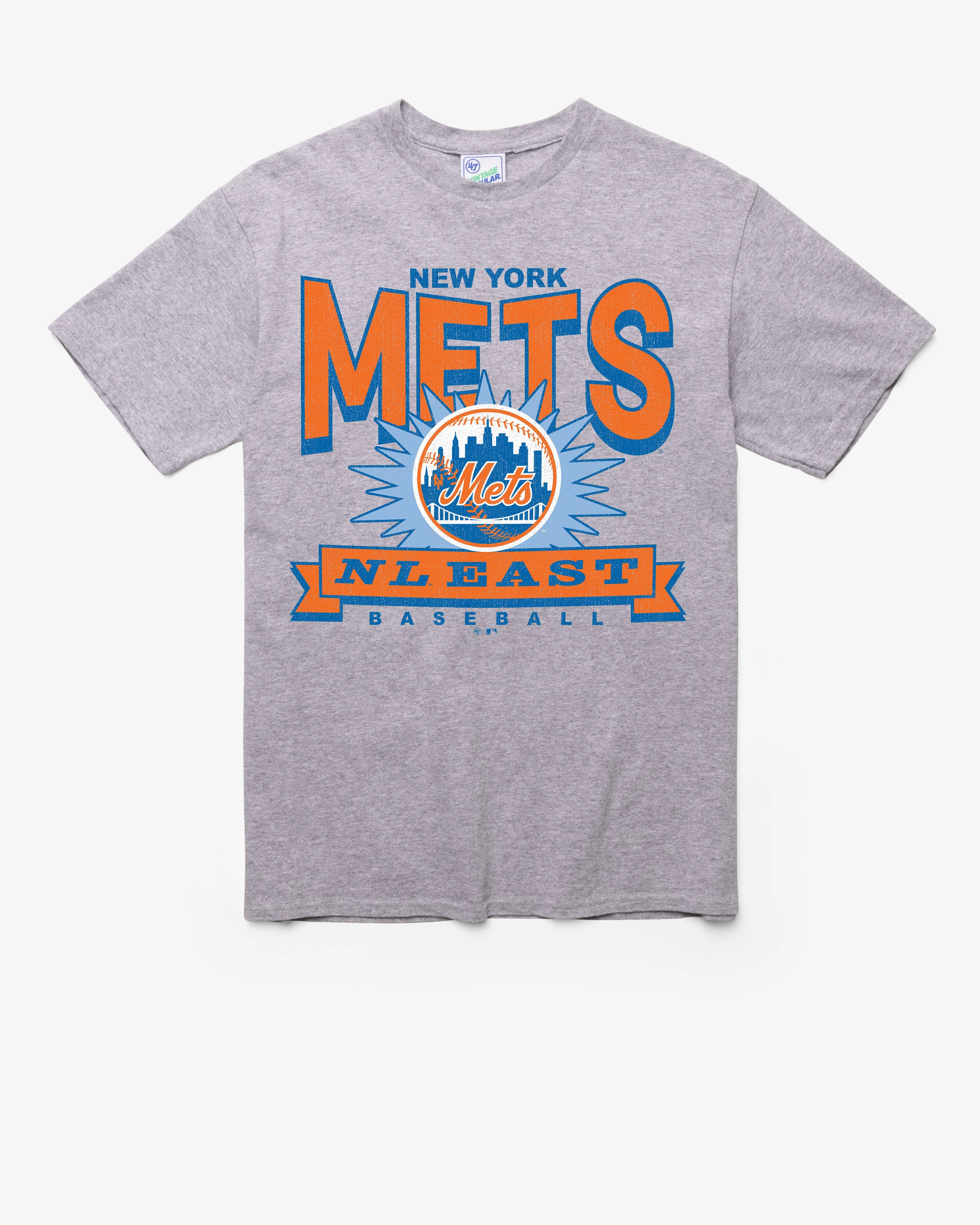NEW YORK METS COOPERSTOWN TWELVE SIX VINTAGE '47 TUBULAR TEE sold by 47