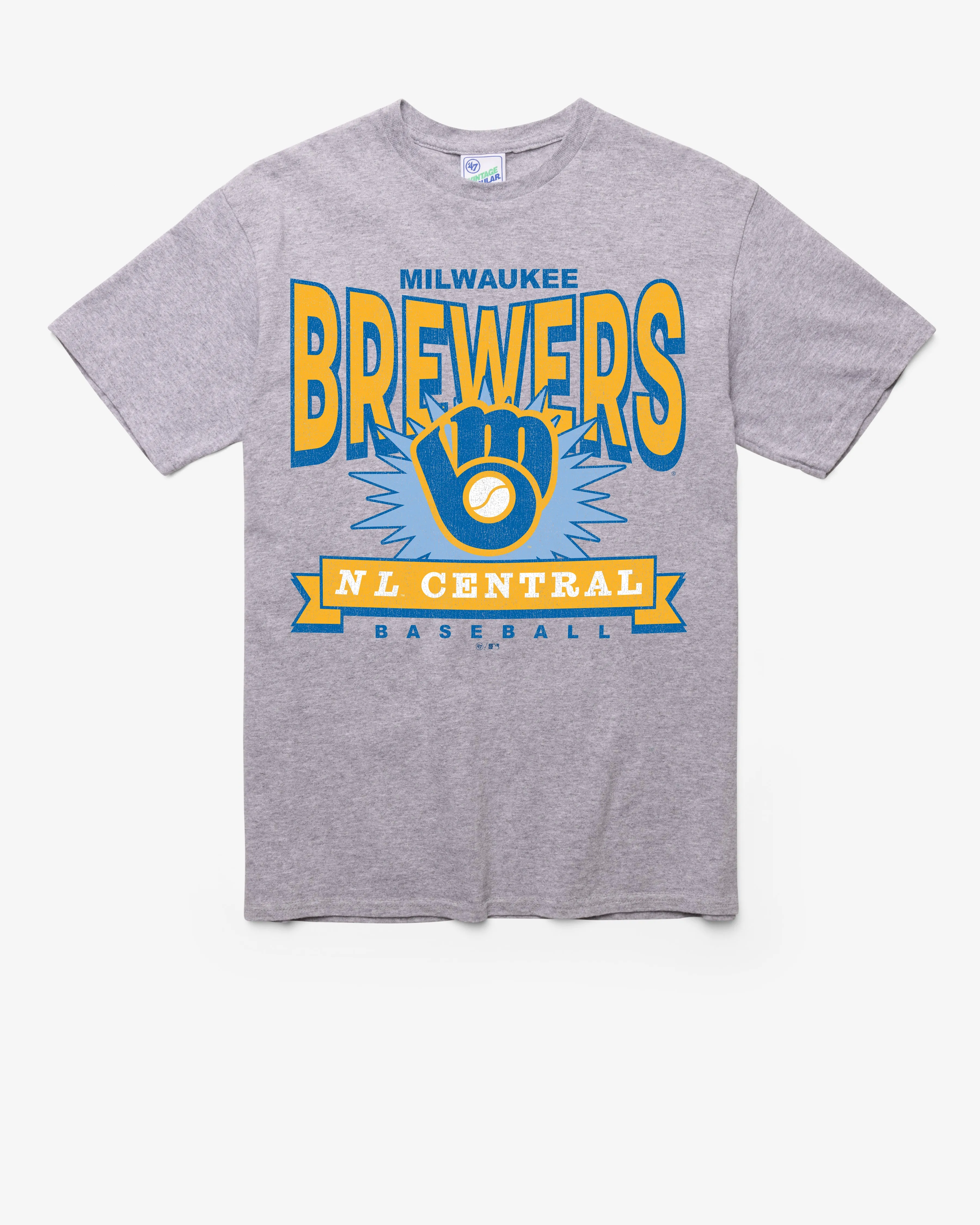 MILWAUKEE BREWERS COOPERSTOWN TWELVE SIX VINTAGE '47 TUBULAR TEE sold by 47