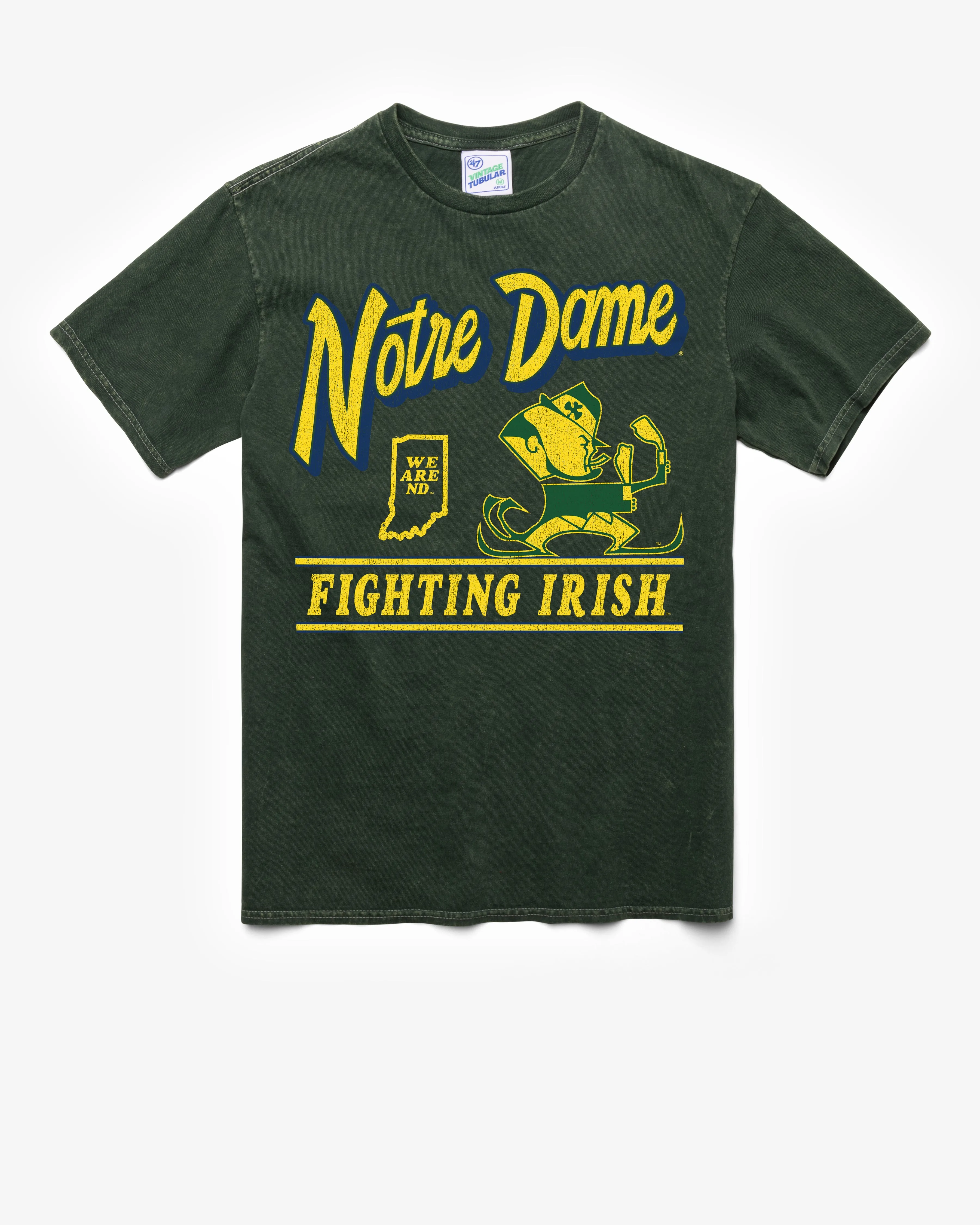 NOTRE DAME FIGHTING IRISH VINTAGE FLY BY VINTAGE '47 TUBULAR TEE sold by 47