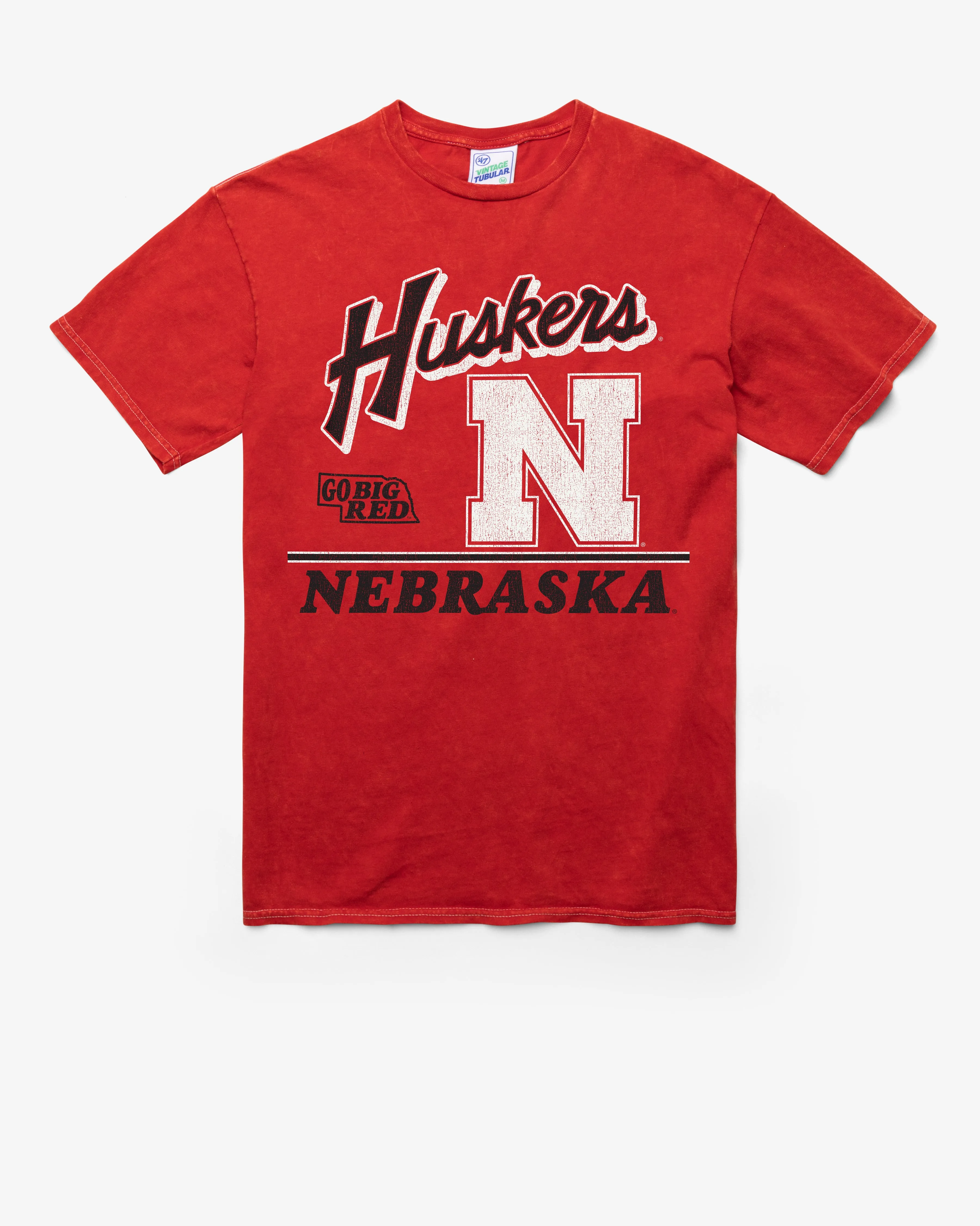 NEBRASKA CORNHUSKERS FLY BY VINTAGE '47 TUBULAR TEE sold by 47