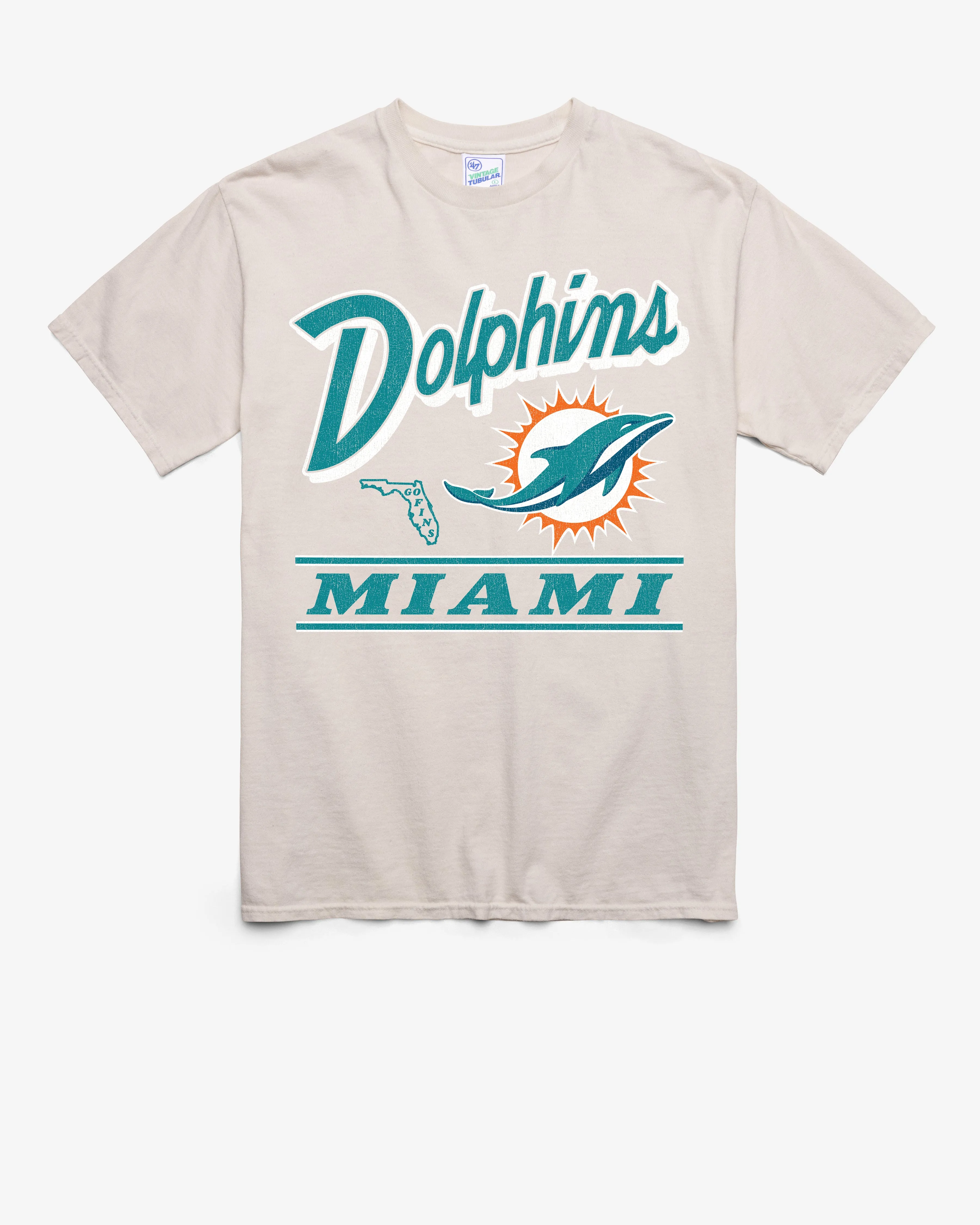 MIAMI DOLPHINS FLY BY VINTAGE '47 TUBULAR TEE sold by 47