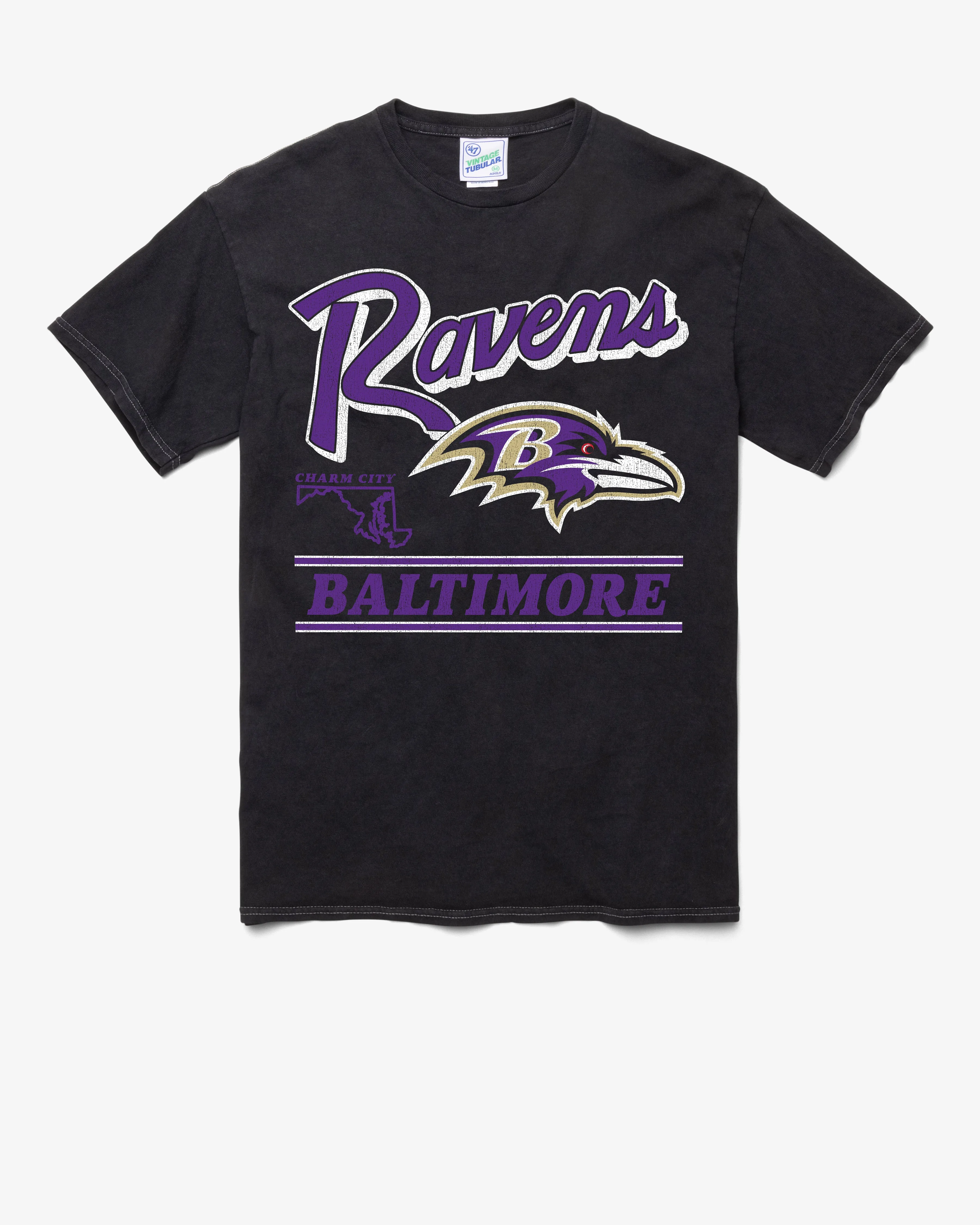BALTIMORE RAVENS FLY BY VINTAGE '47 TUBULAR TEE sold by 47