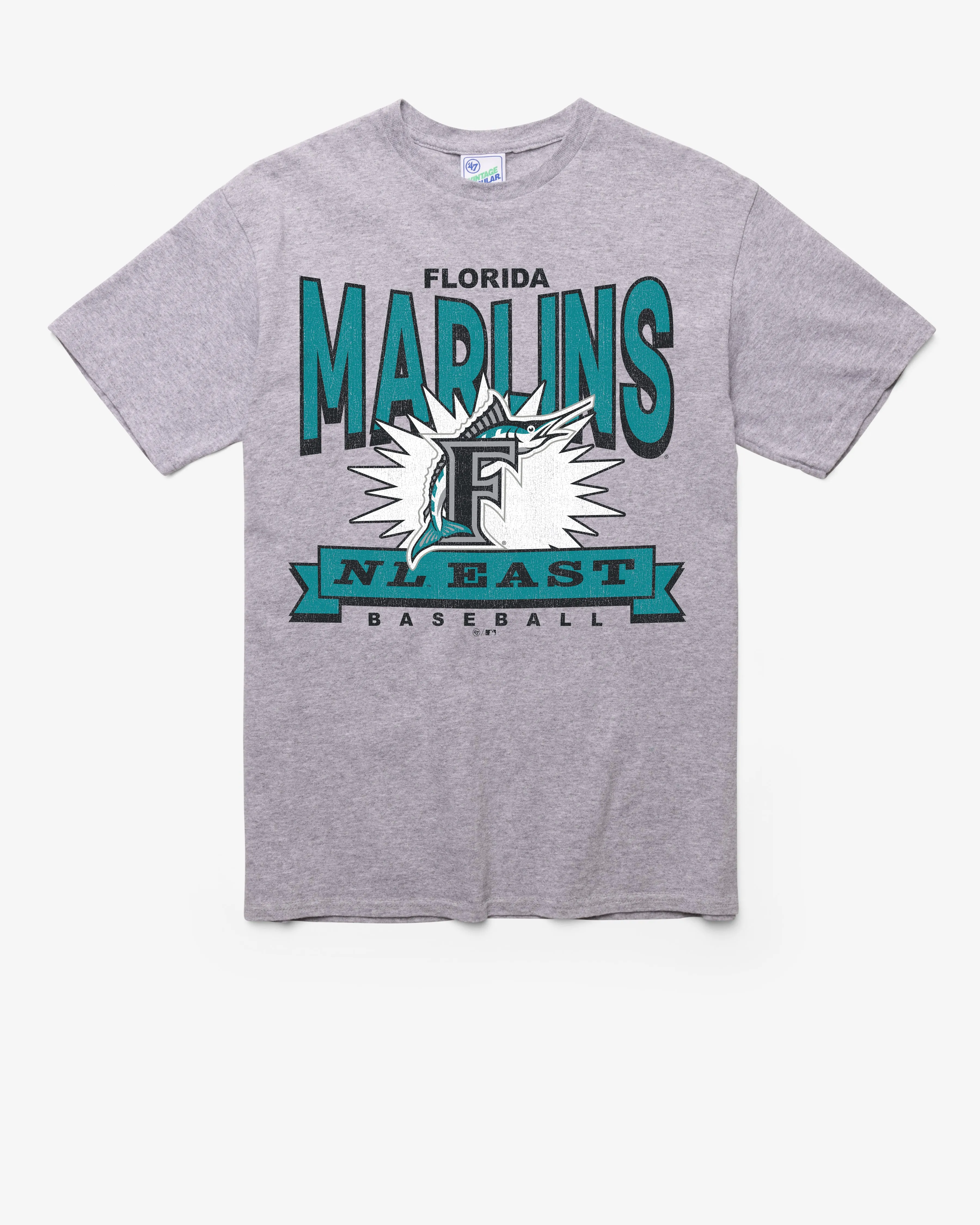 MIAMI MARLINS COOPERSTOWN TWELVE SIX VINTAGE '47 TUBULAR TEE sold by 47