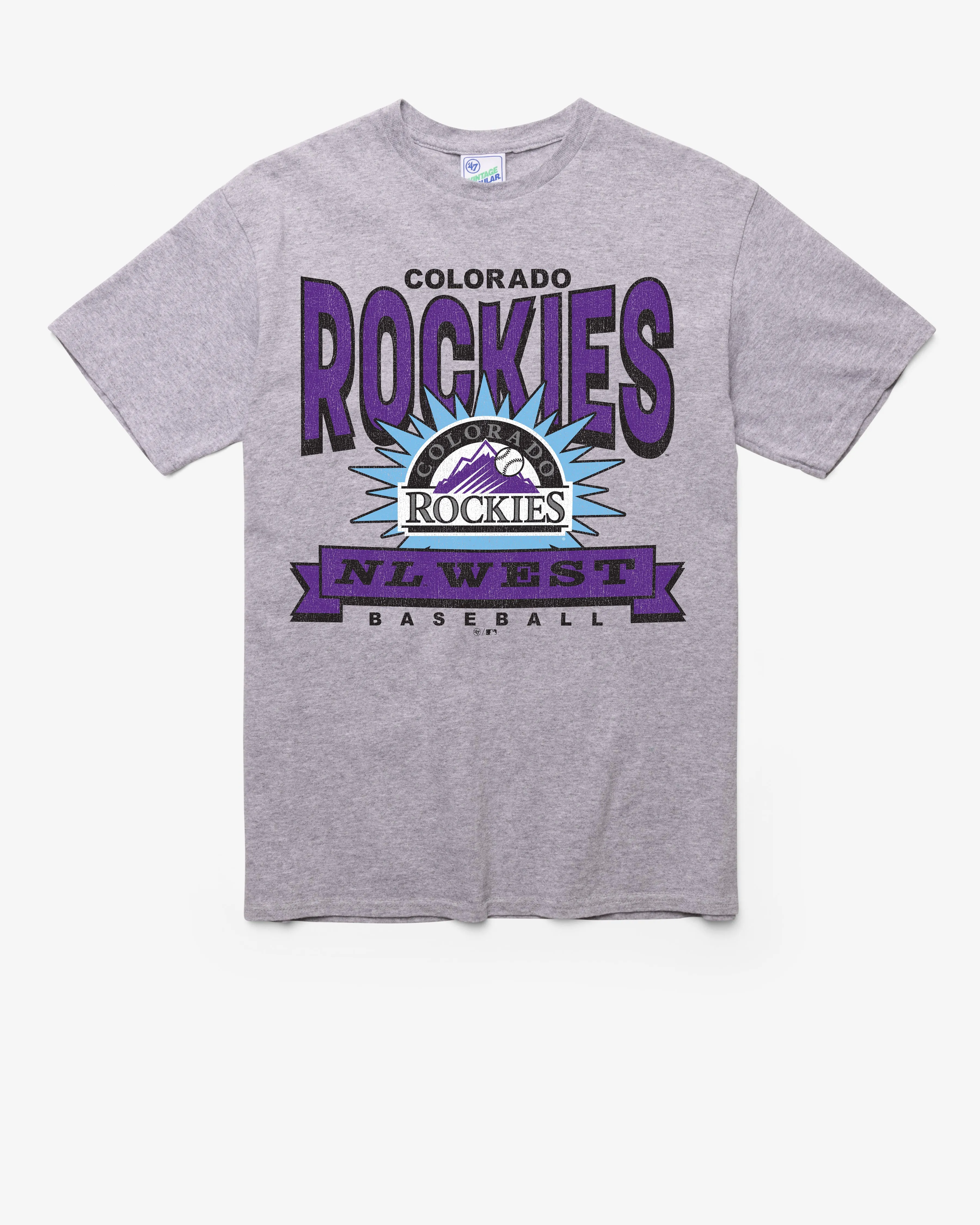 COLORADO ROCKIES COOPERSTOWN TWELVE SIX VINTAGE '47 TUBULAR TEE sold by 47