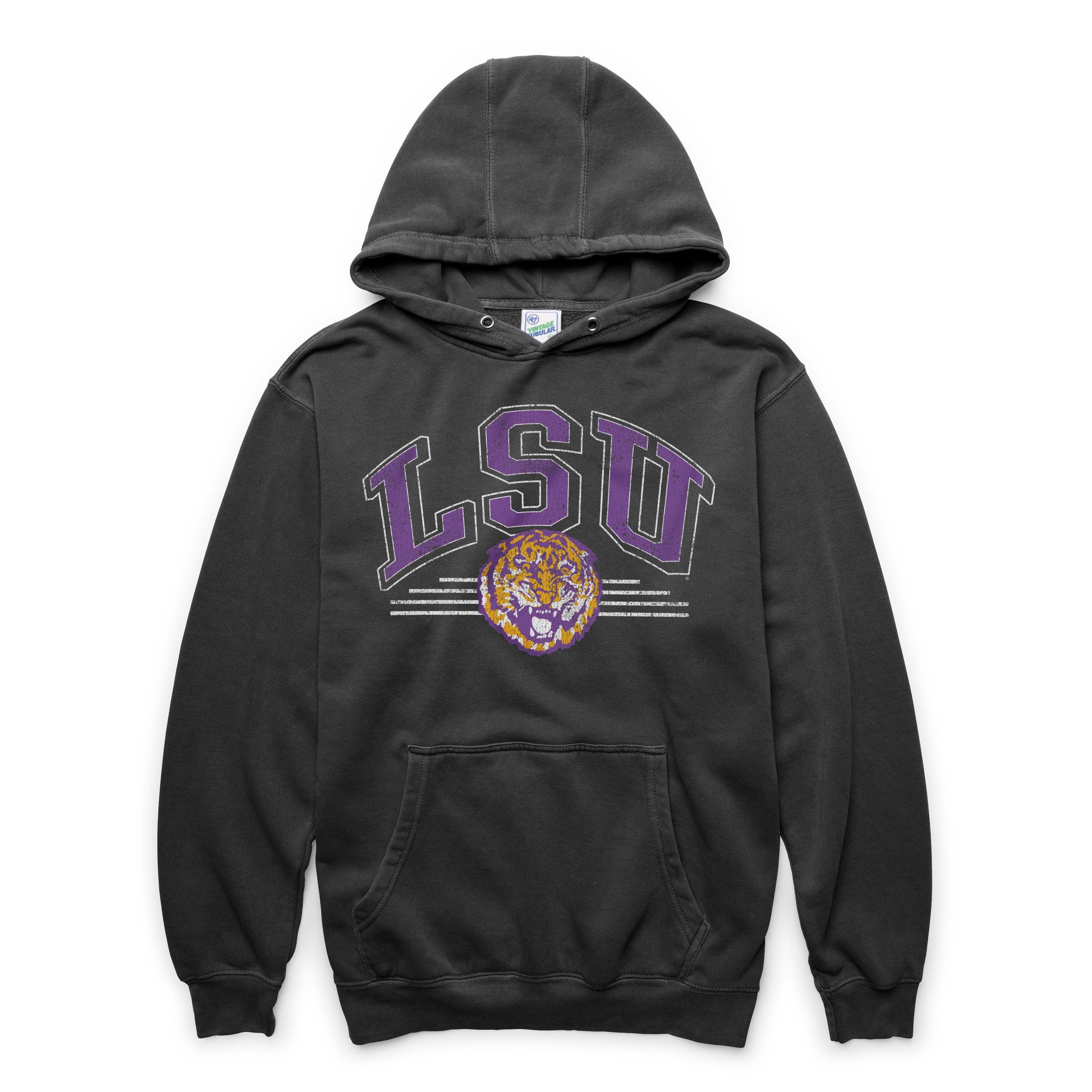 LOUISIANA STATE TIGERS LSU VINTAGE SUN FADE '47 PIERCE HOOD sold by 47
