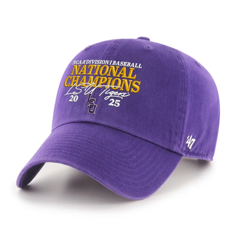LOUISIANA STATE TIGERS LSU COLLEGE WORLD SERIES CHAMPS '47 CLEAN UP sold by 47