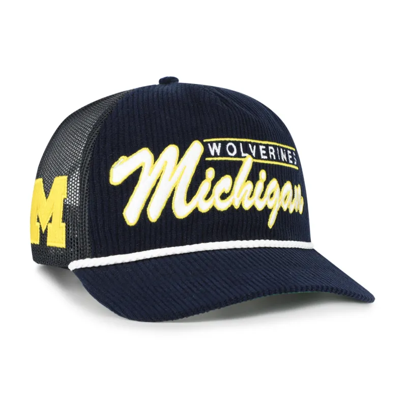 MICHIGAN WOLVERINES DOUBLE HEADER MESH '47 HITCH RF RELAXED FIT made by 47