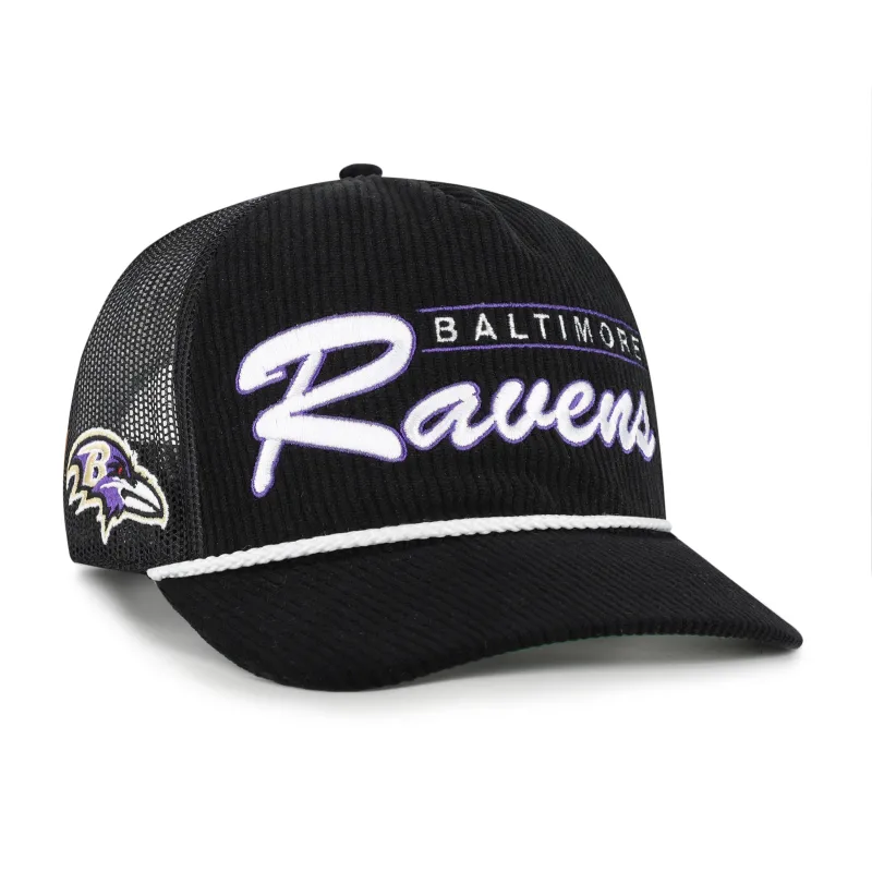 BALTIMORE RAVENS DOUBLE HEADER MESH '47 HITCH RF RELAXED FIT made by 47