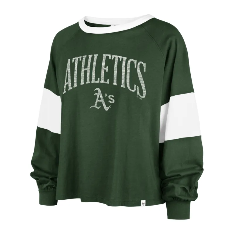 OAKLAND ATHLETICS UPSIDE '47 RHEA LONG SLEEVE TEE WOMEN sold by 47