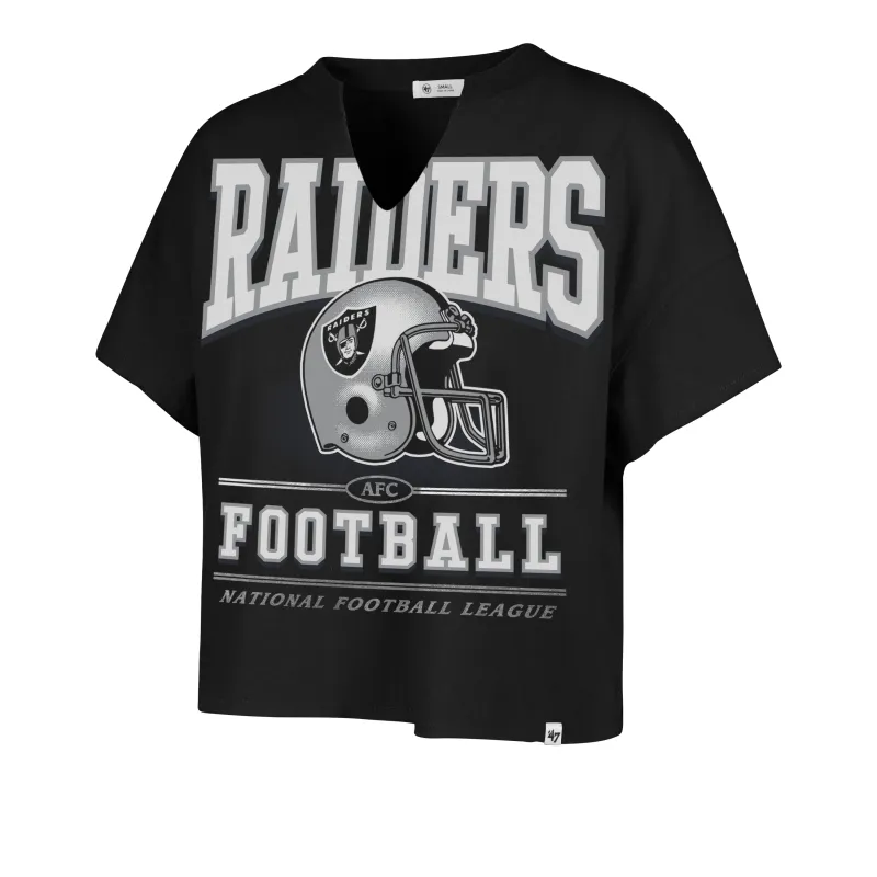 LAS VEGAS RAIDERS HISTORIC ELATION '47 OVERSIZED NOTCH NECK TEE WOMENS sold by 47