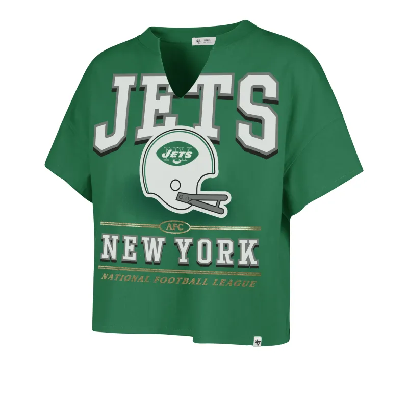 NEW YORK JETS HISTORIC ELATION OVERSIZED '47 NOTCH NECK TEE WOMENS sold by 47