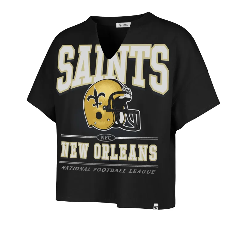 NEW ORLEANS SAINTS HISTORIC ELATION '47 OVERSIZED NOTCH NECK TEE WOMENS sold by 47