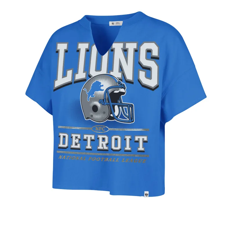 DETROIT LIONS HISTORIC ELATION OVERSIZED '47 NOTCH NECK TEE WOMENS sold by 47