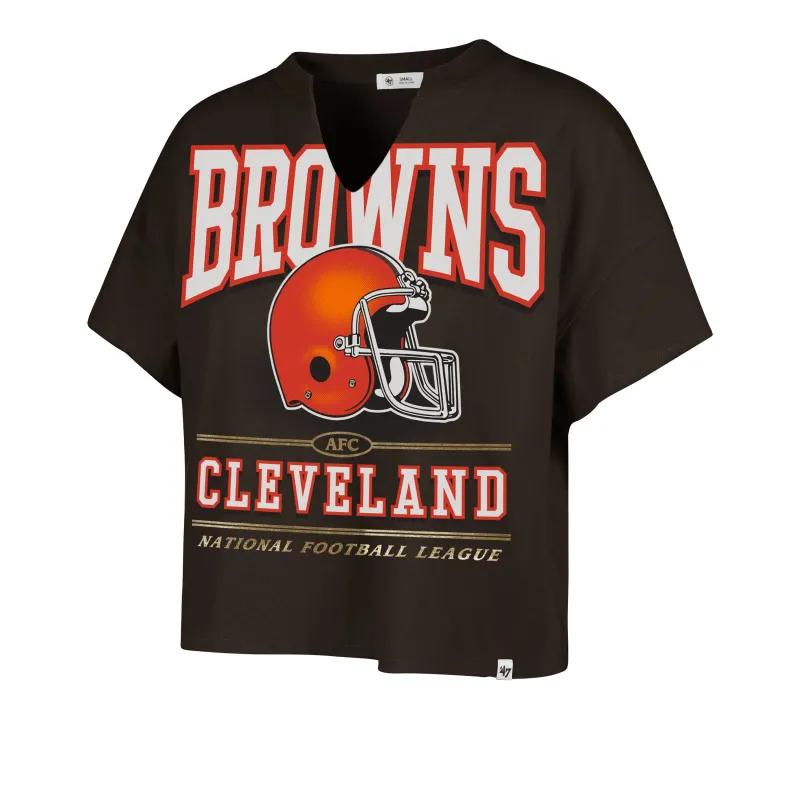 CLEVELAND BROWNS HISTORIC ELATION '47 OVERSIZED NOTCH NECK TEE WOMENS sold by 47