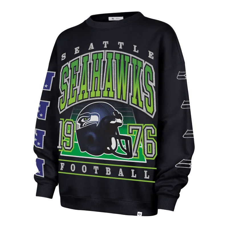 SEATTLE SEAHAWKS GO BIG '47 OVERSIZED CREW WOMENS sold by 47