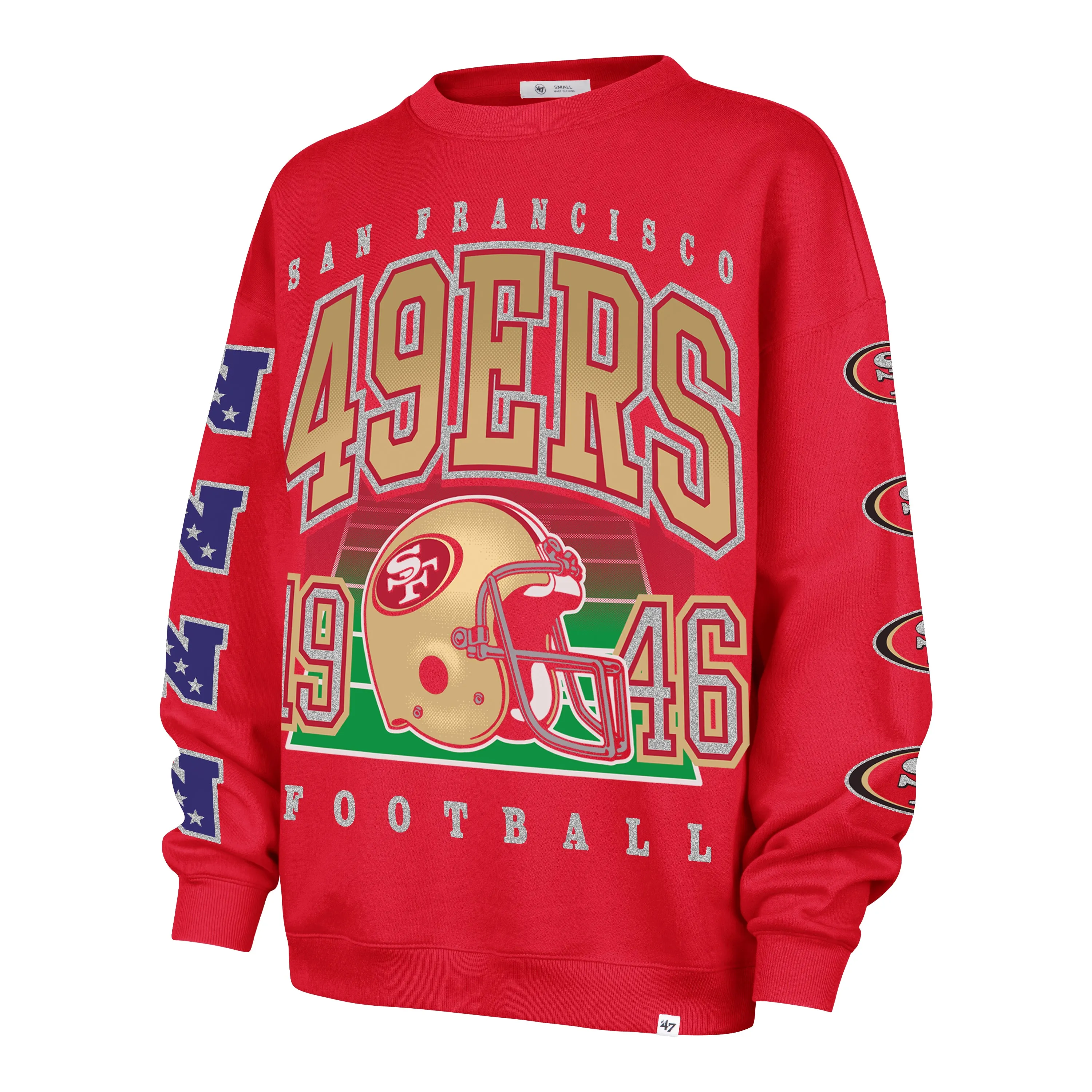 SAN FRANCISCO 49ERS GO BIG '47 OVERSIZED CREW WOMENS sold by 47