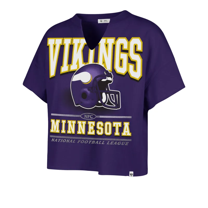 MINNESOTA VIKINGS ELATION '47 OVERSIZED NOTCH NECK TEE WOMENS sold by 47