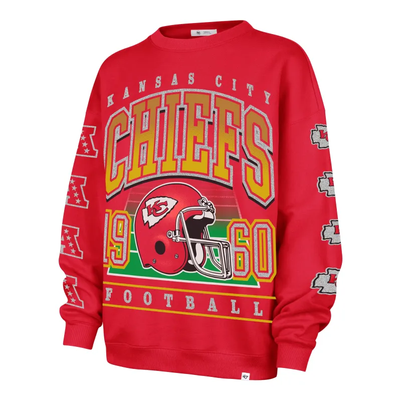KANSAS CITY CHIEFS GO BIG '47 OVERSIZED CREW WOMENS sold by 47
