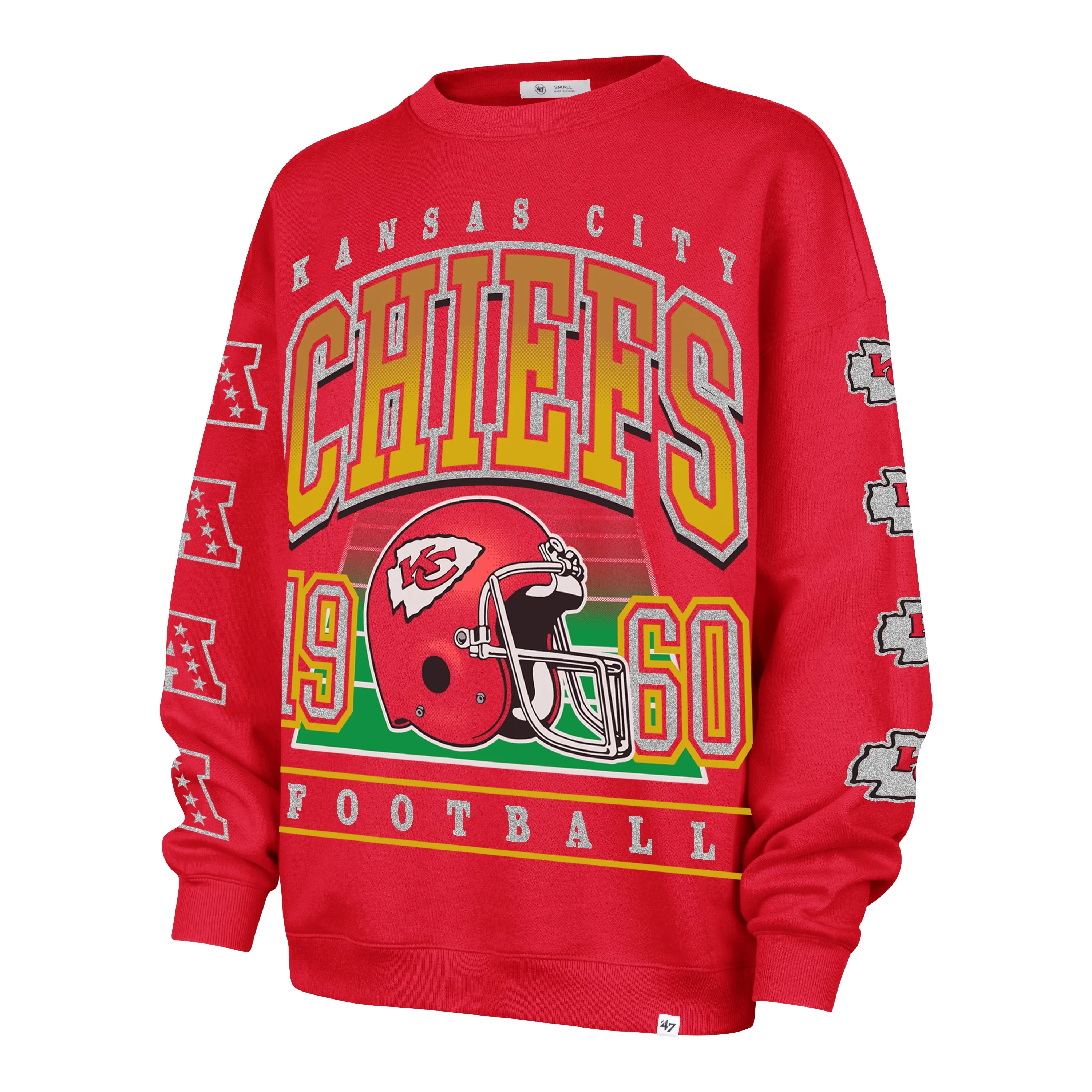 KANSAS CITY CHIEFS GO BIG '47 OVERSIZED CREW WOMENS sold by 47