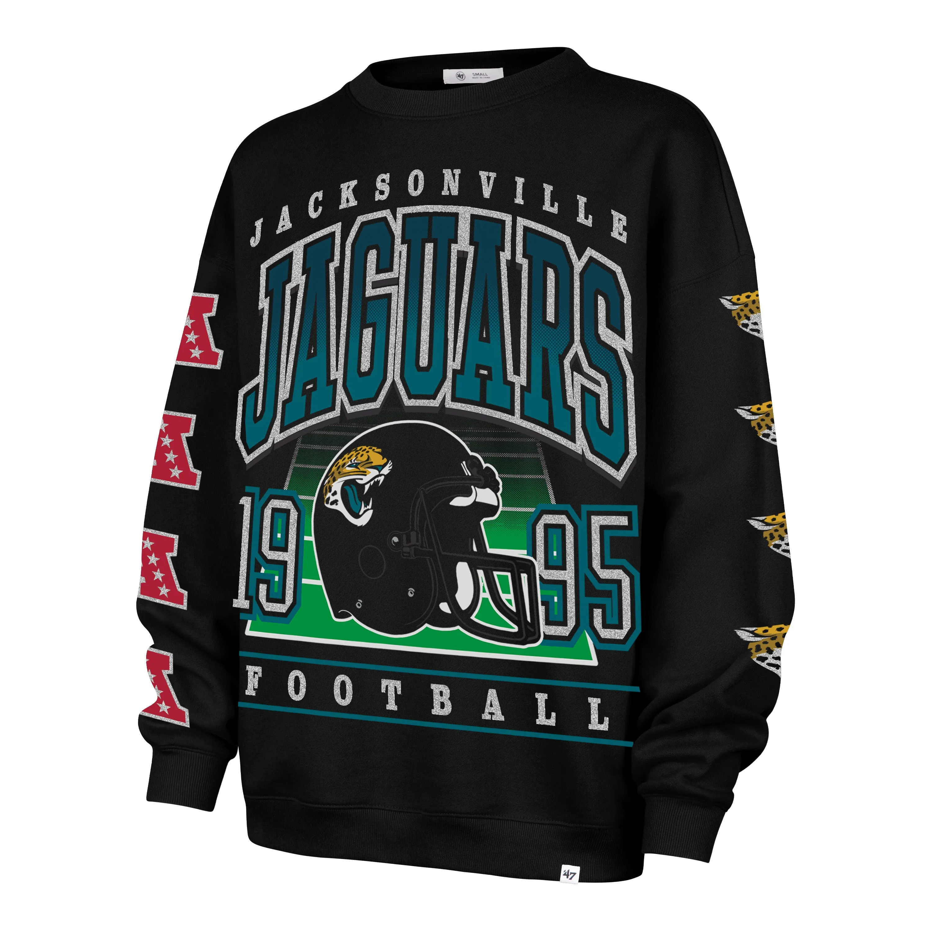 JACKSONVILLE JAGUARS GO BIG '47 OVERSIZED CREW WOMENS sold by 47