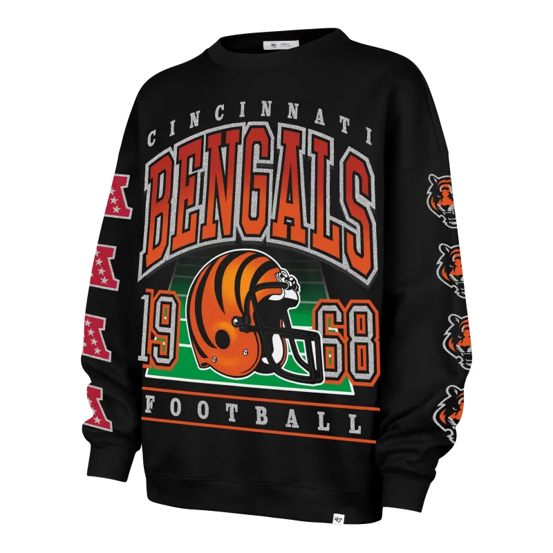 CINCINNATI BENGALS GO BIG '47 OVERSIZED CREW WOMENS sold by 47