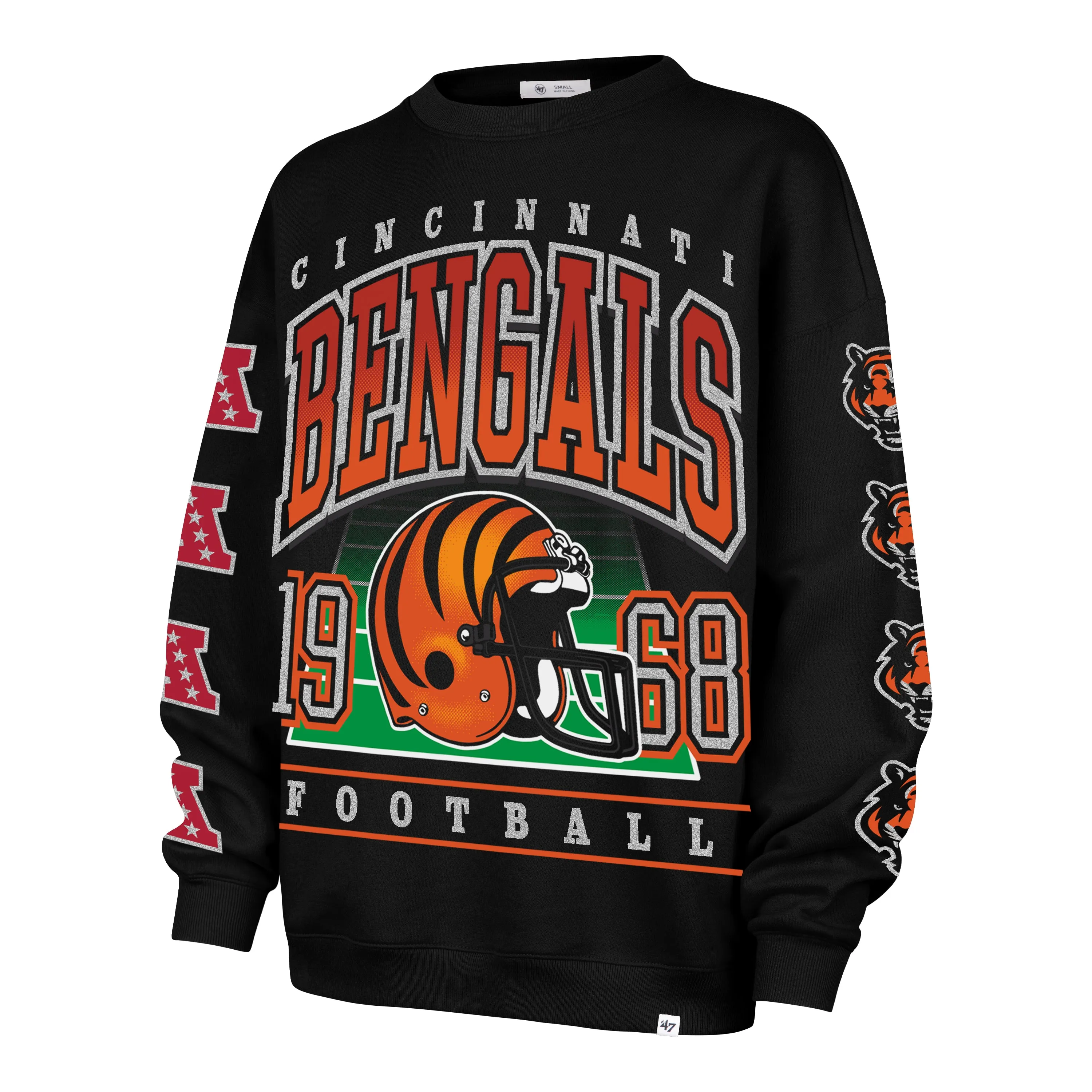 CINCINNATI BENGALS GO BIG '47 OVERSIZED CREW WOMENS sold by 47