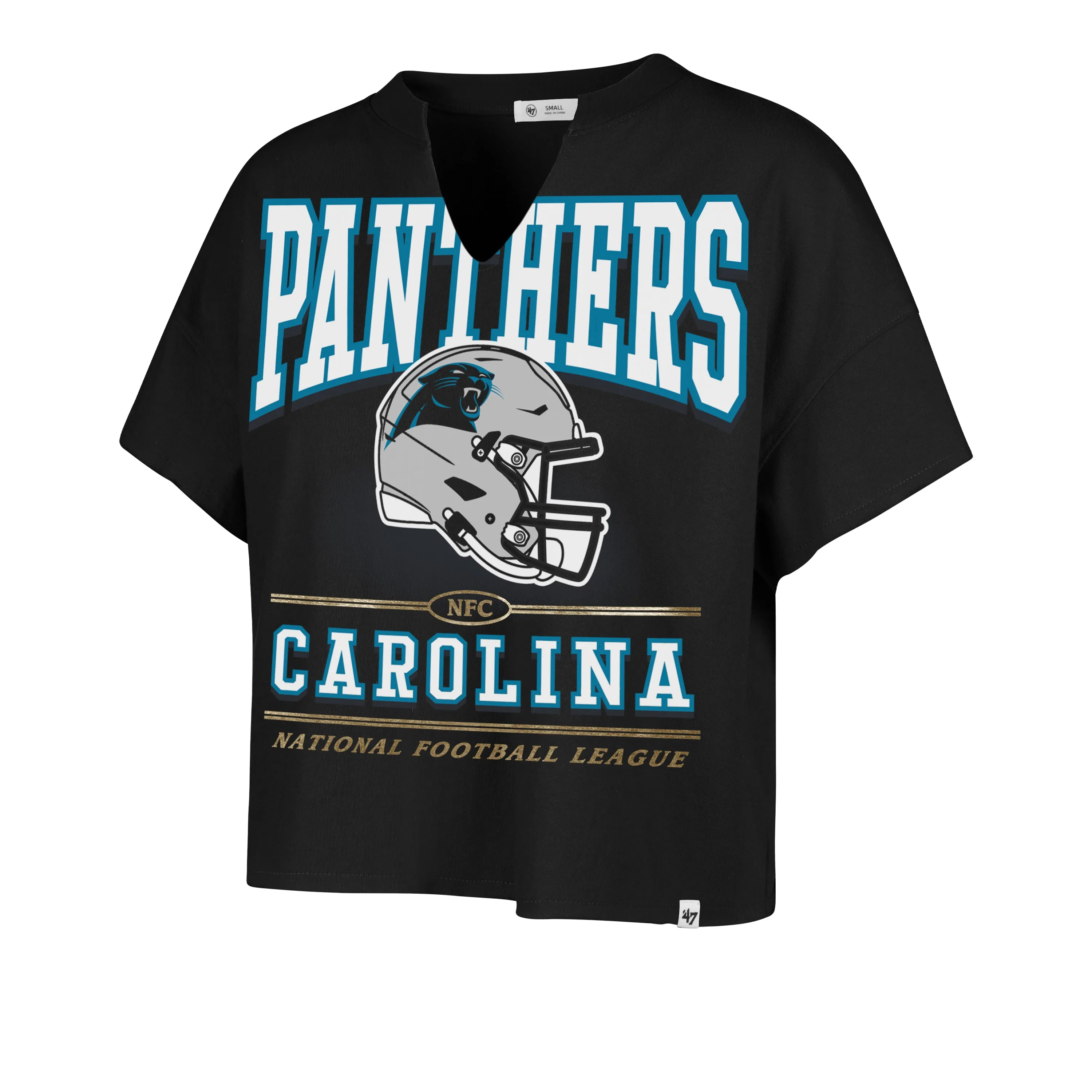 CAROLINA PANTHERS ELATION '47 OVERSIZED NOTCH NECK TEE WOMENS sold by 47
