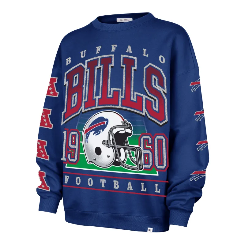 BUFFALO BILLS GO BIG '47 OVERSIZED CREW WOMENS sold by 47