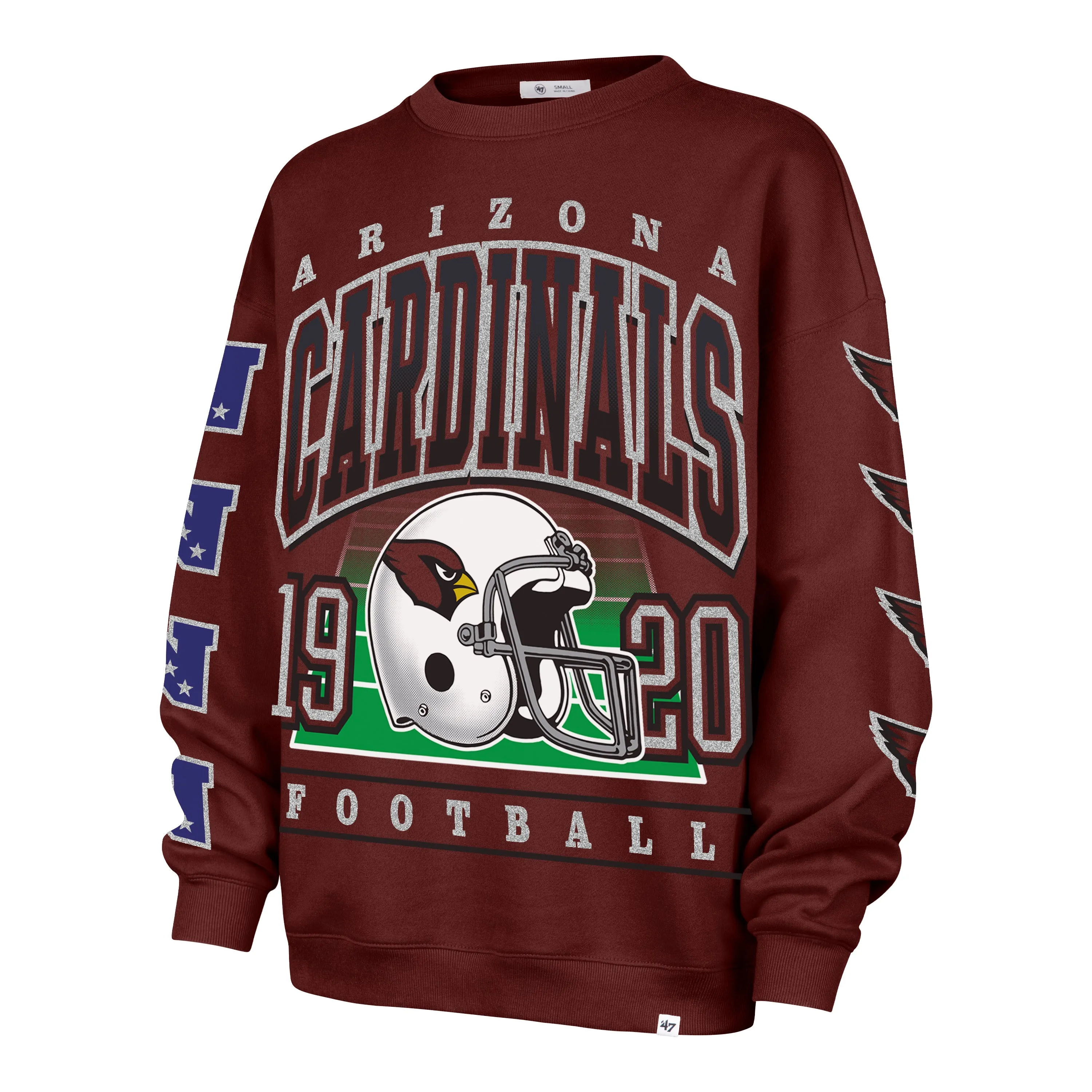 ARIZONA CARDINALS GO BIG '47 OVERSIZED CREW WOMENS sold by 47