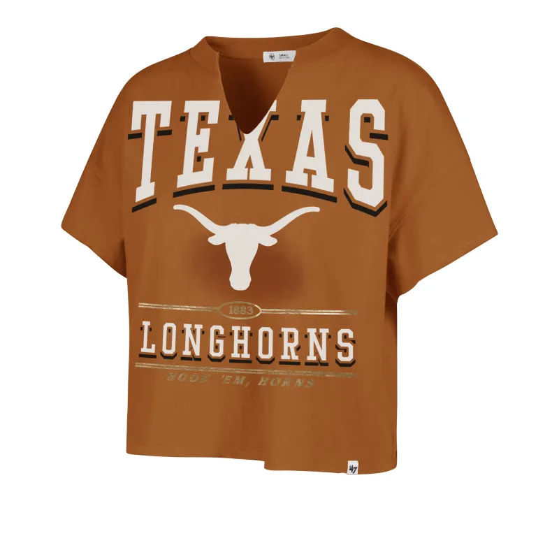 TEXAS LONGHORNS ELATION '47 OVERSIZED NOTCH NECK TEE WOMENS sold by 47